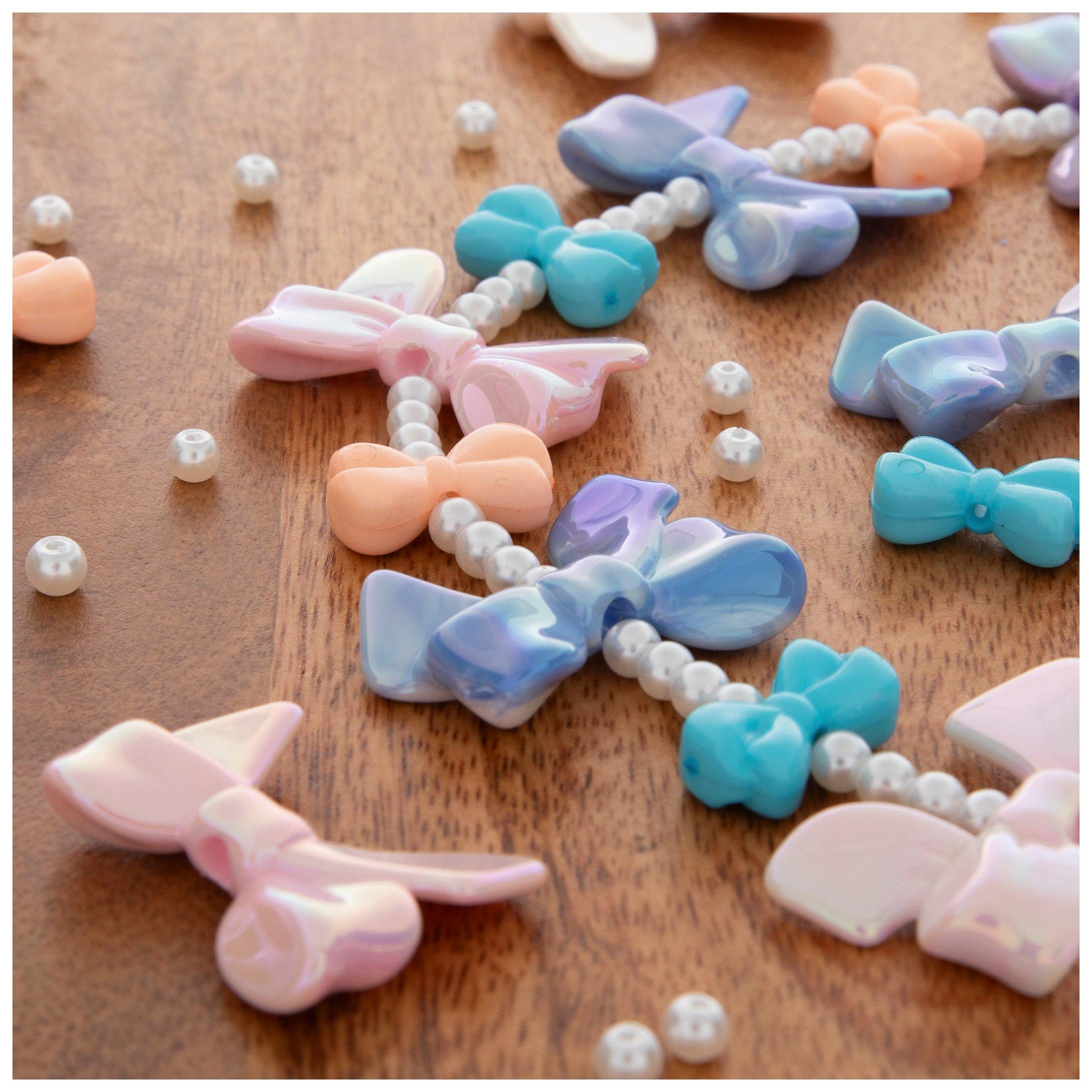 Acrylic Bow Bead Strand