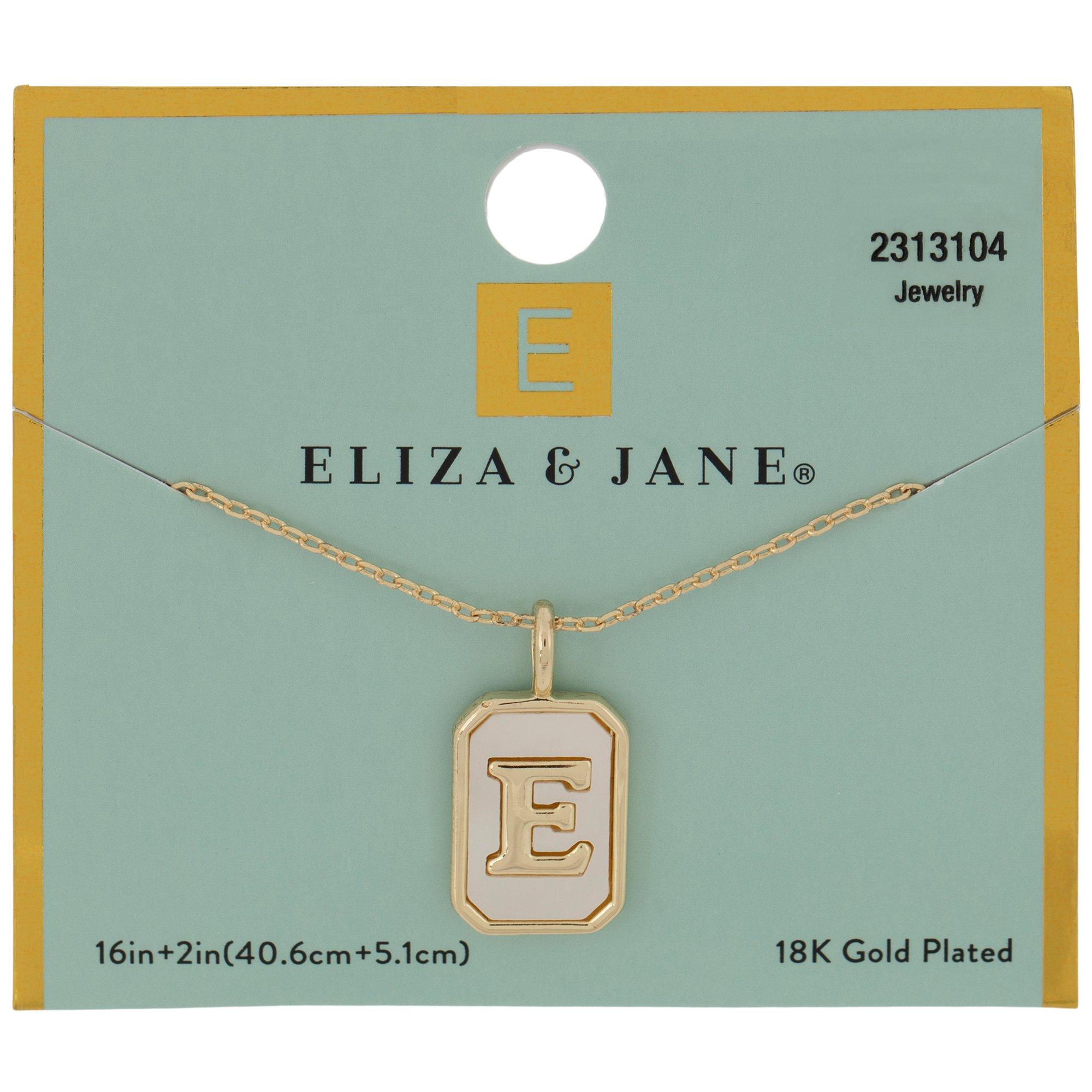 18K Gold Plated Monogram Chain Necklace