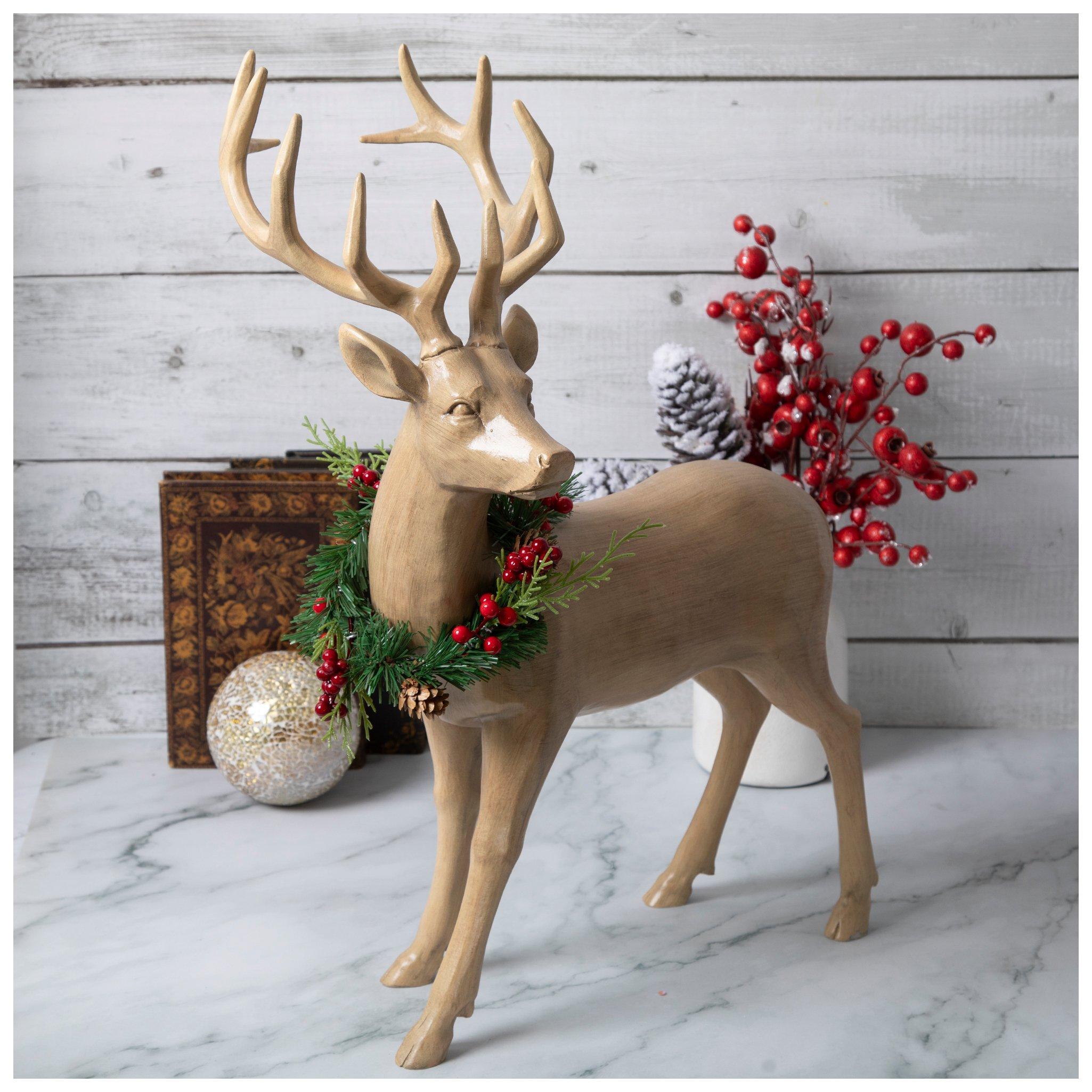 Wood Look Standing Reindeer - Hobby Lobby