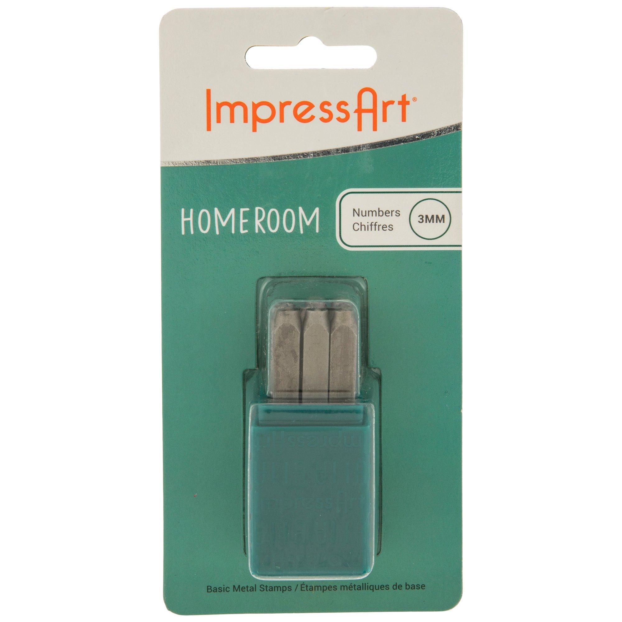 Homeroom Numbers Metal Stamps - 3mm