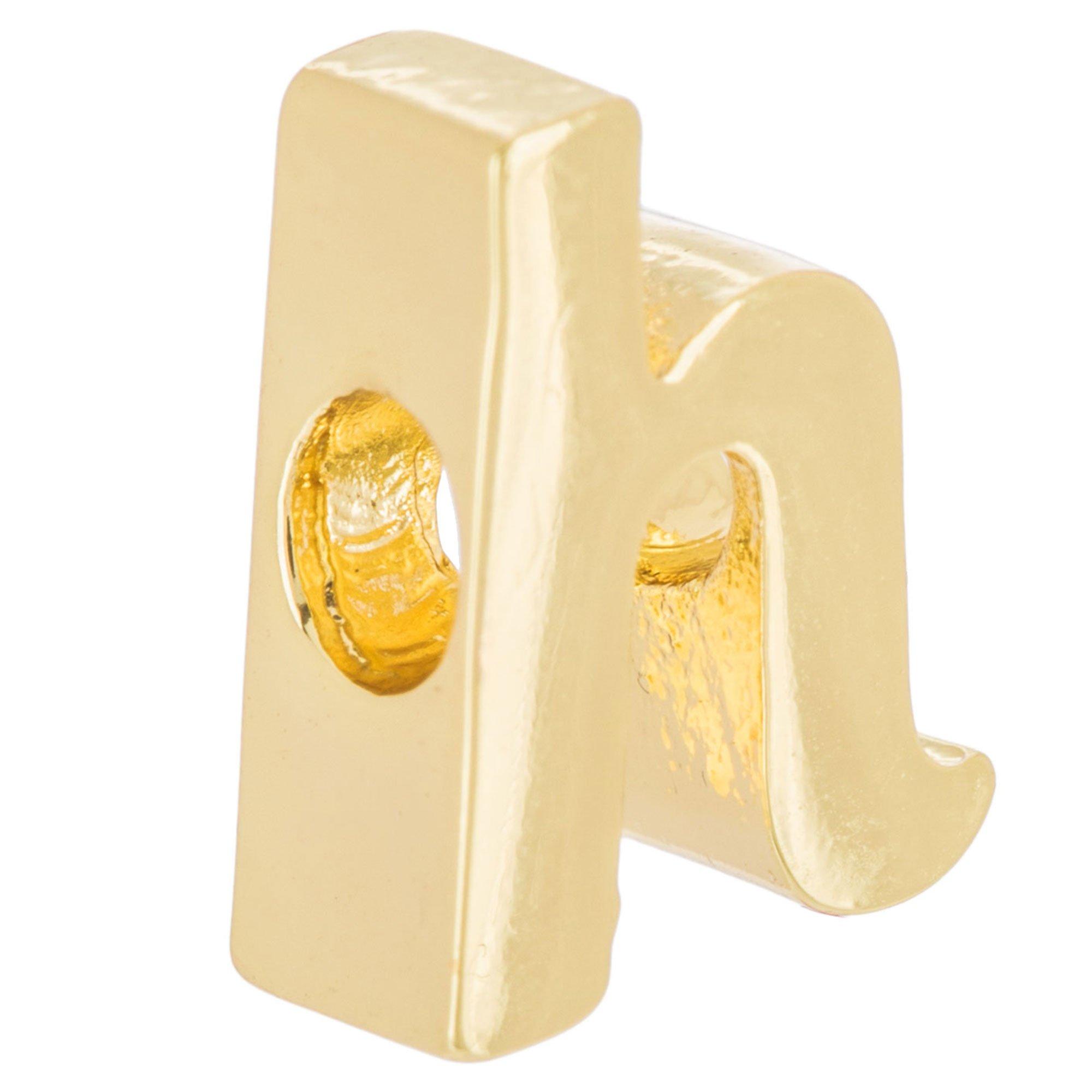 14K Gold Plated Cursive Letter Charm