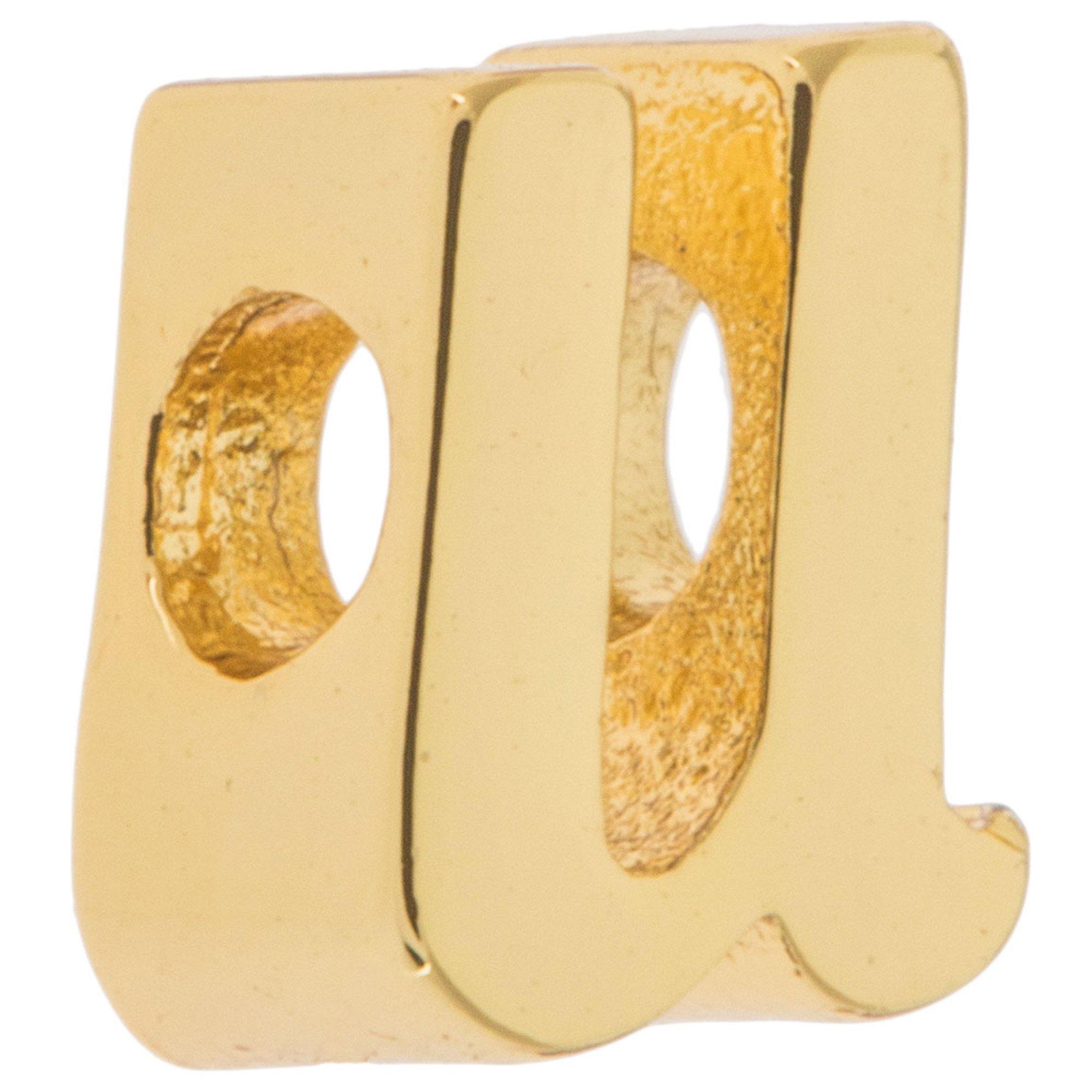 14K Gold Plated Cursive Letter Charm 3 14K Gold Plated Cursive Letter Charm
