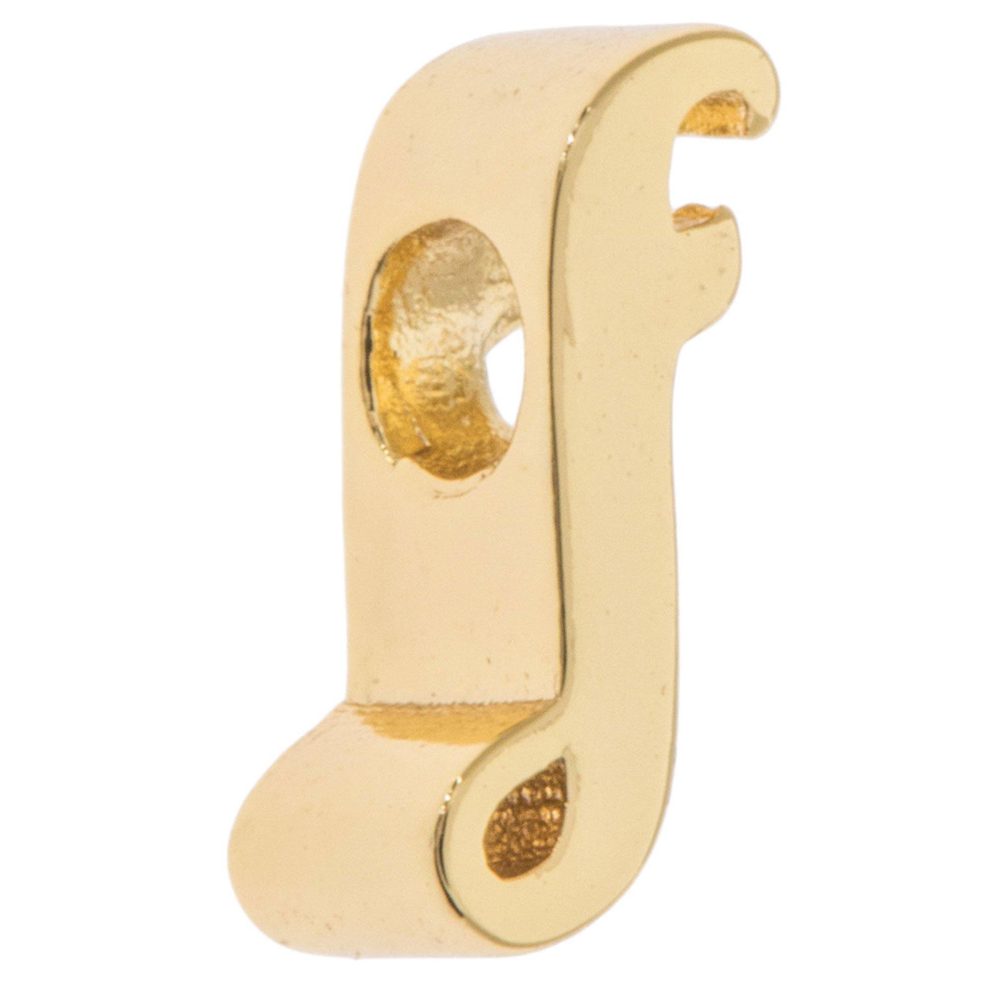 14K Gold Plated Cursive Letter Charm 4 14K Gold Plated Cursive Letter Charm