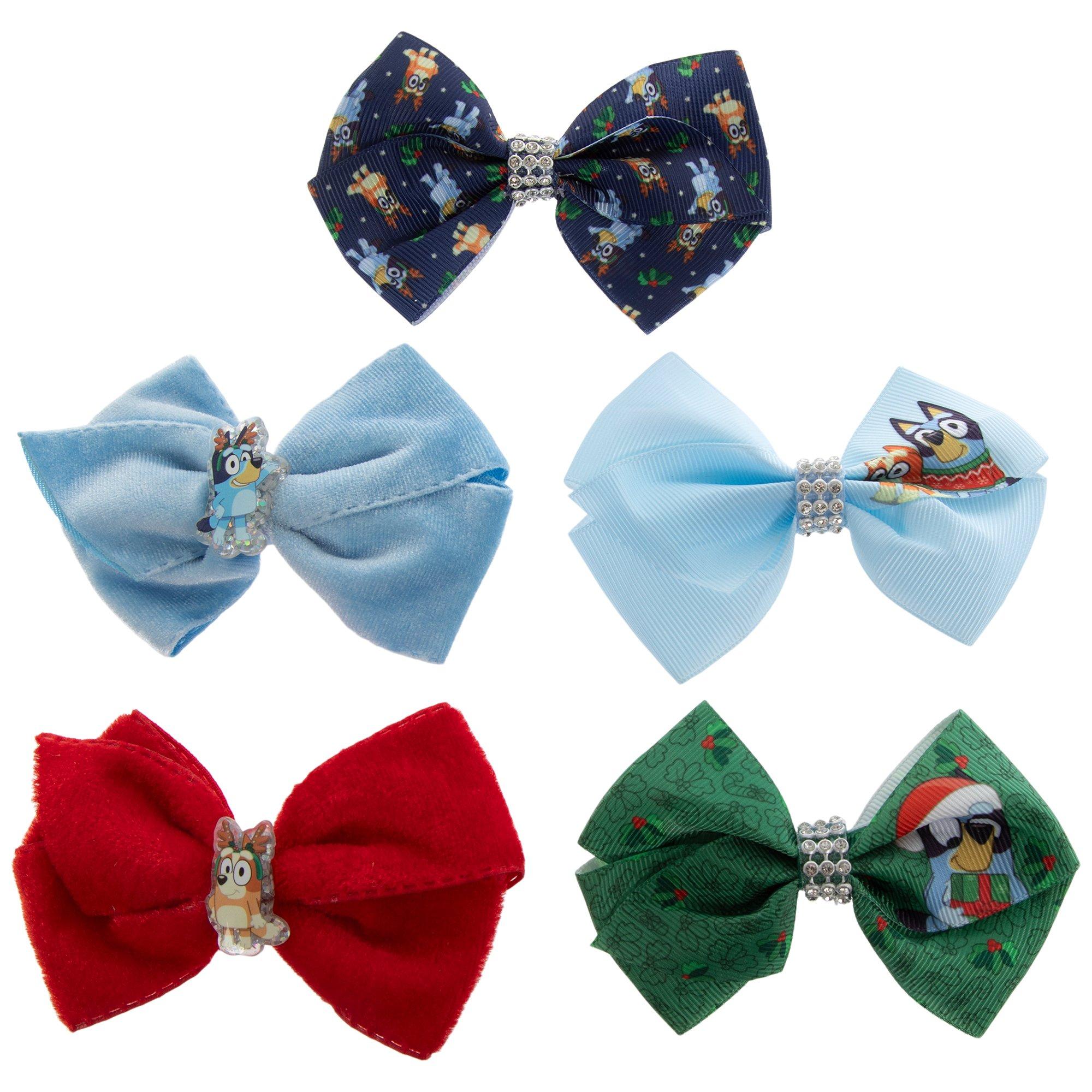 Bluey Hair Bow Clips