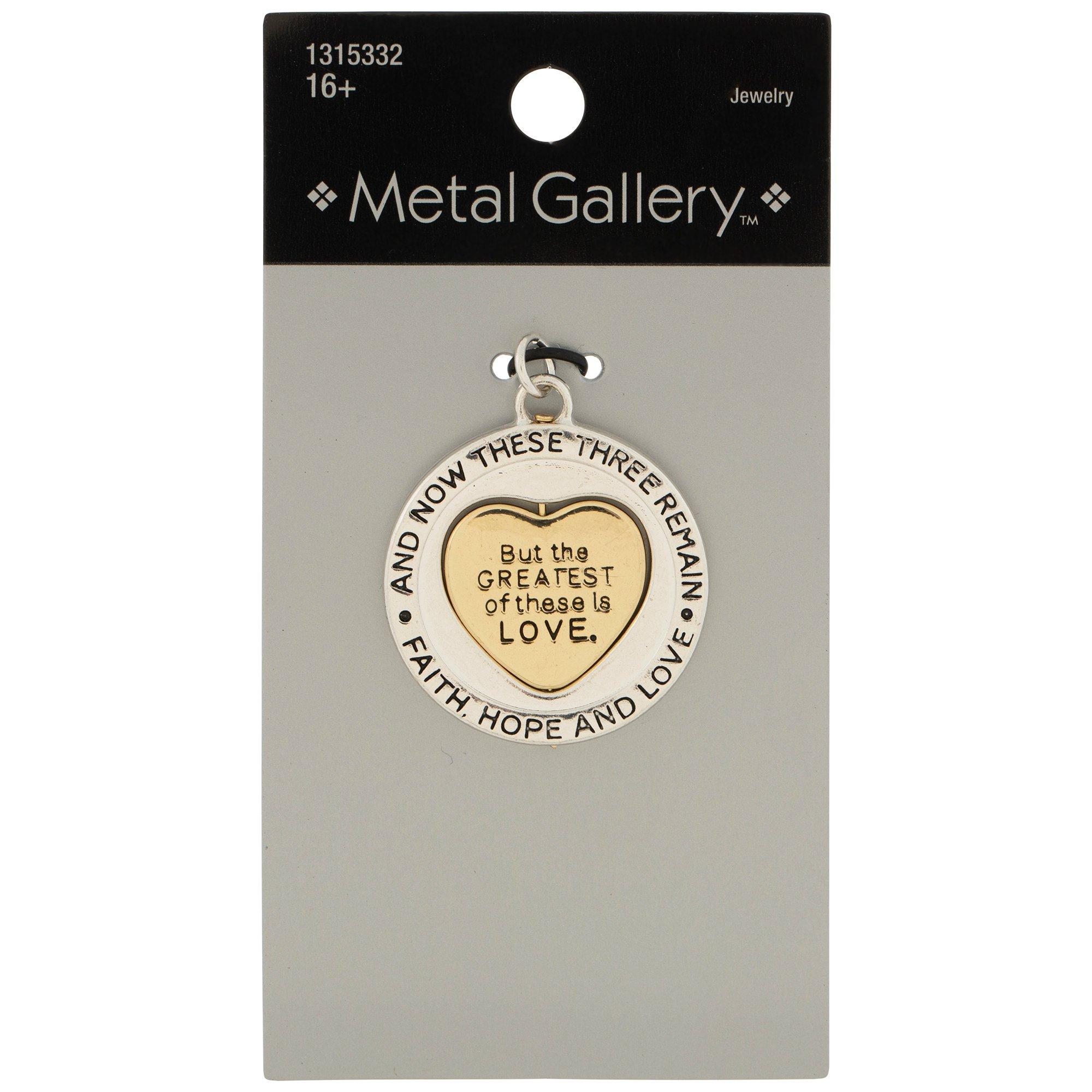 1 Corinthians 13:13 Spinner Pendant