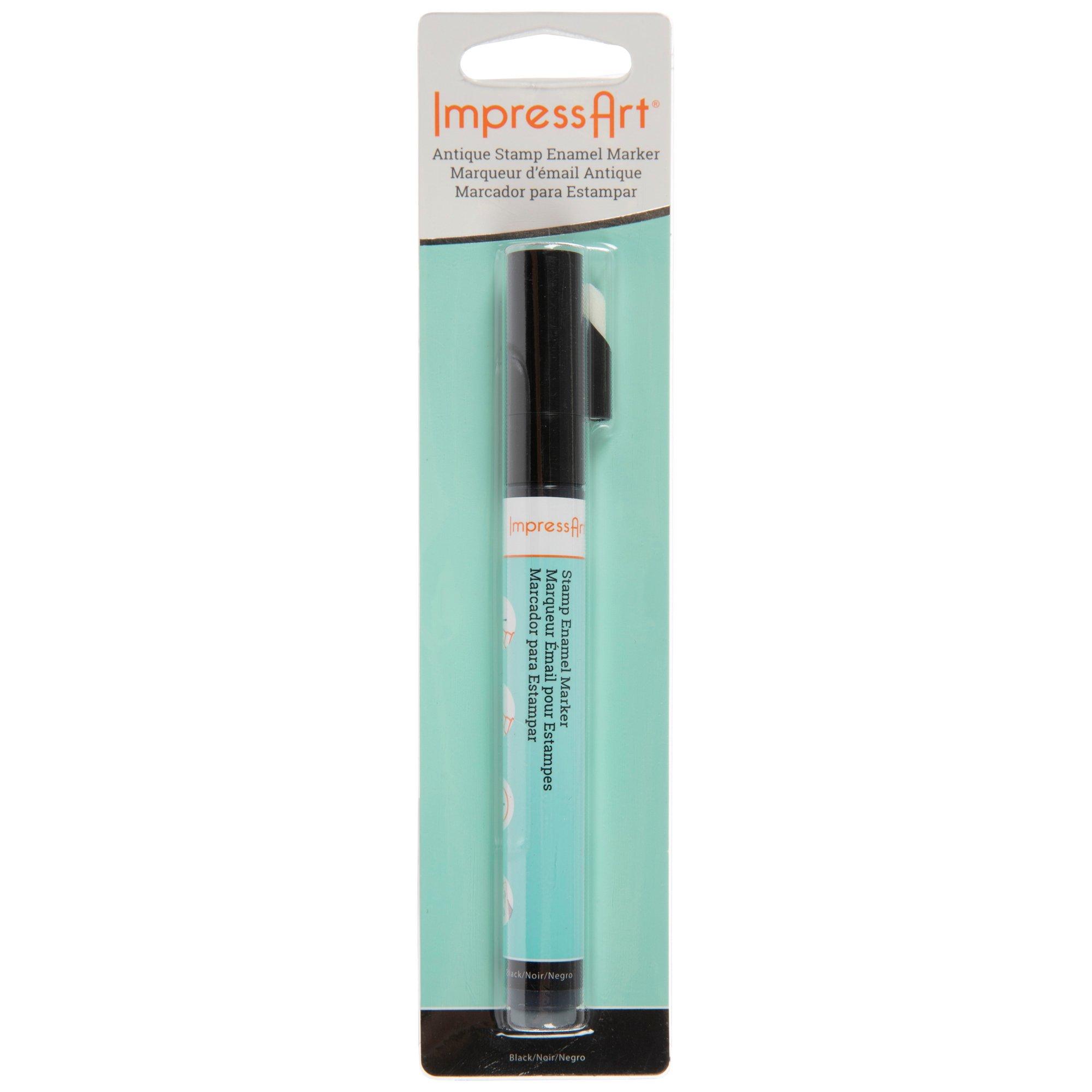 Stamp Enamel Marker Black
