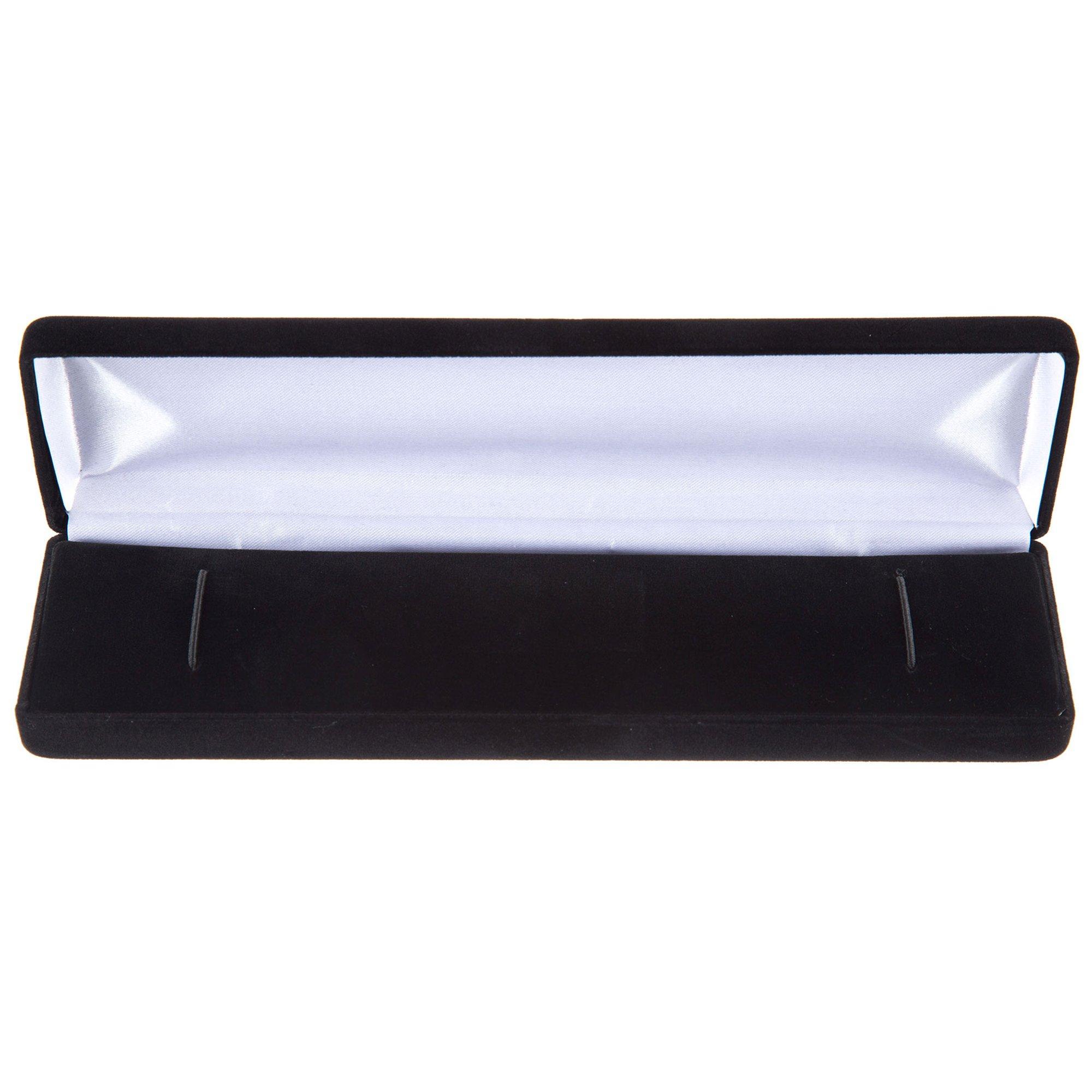 8" x 2" Black Velvet Bracelet Box