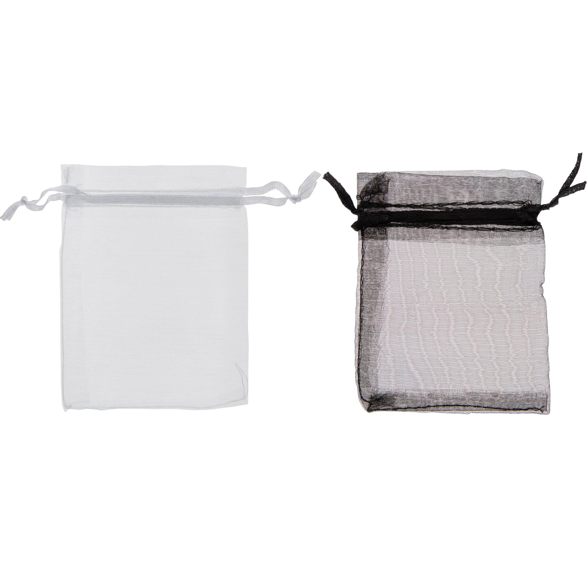 Black & White Organza Bags