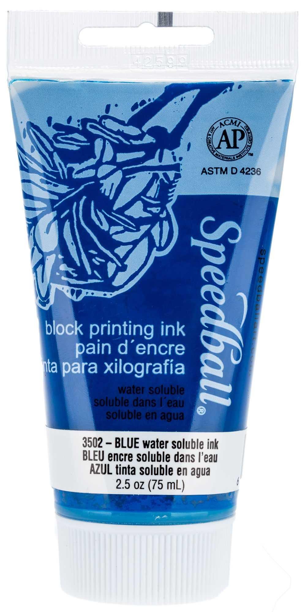 Speedball Block Printing Ink Blue 5 Speedball Block Printing Ink Blue