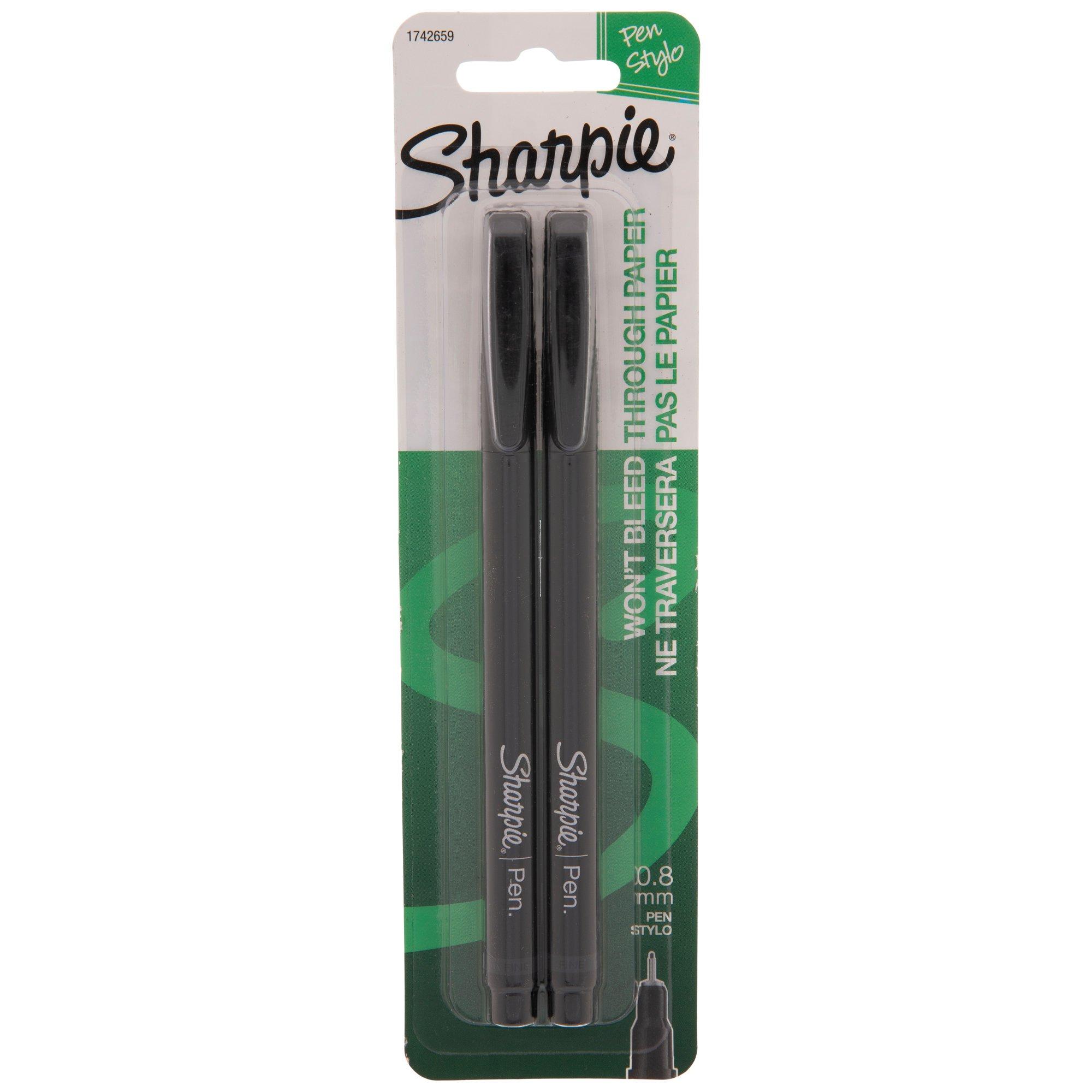 Black Sharpie Pens - 2 Piece Set