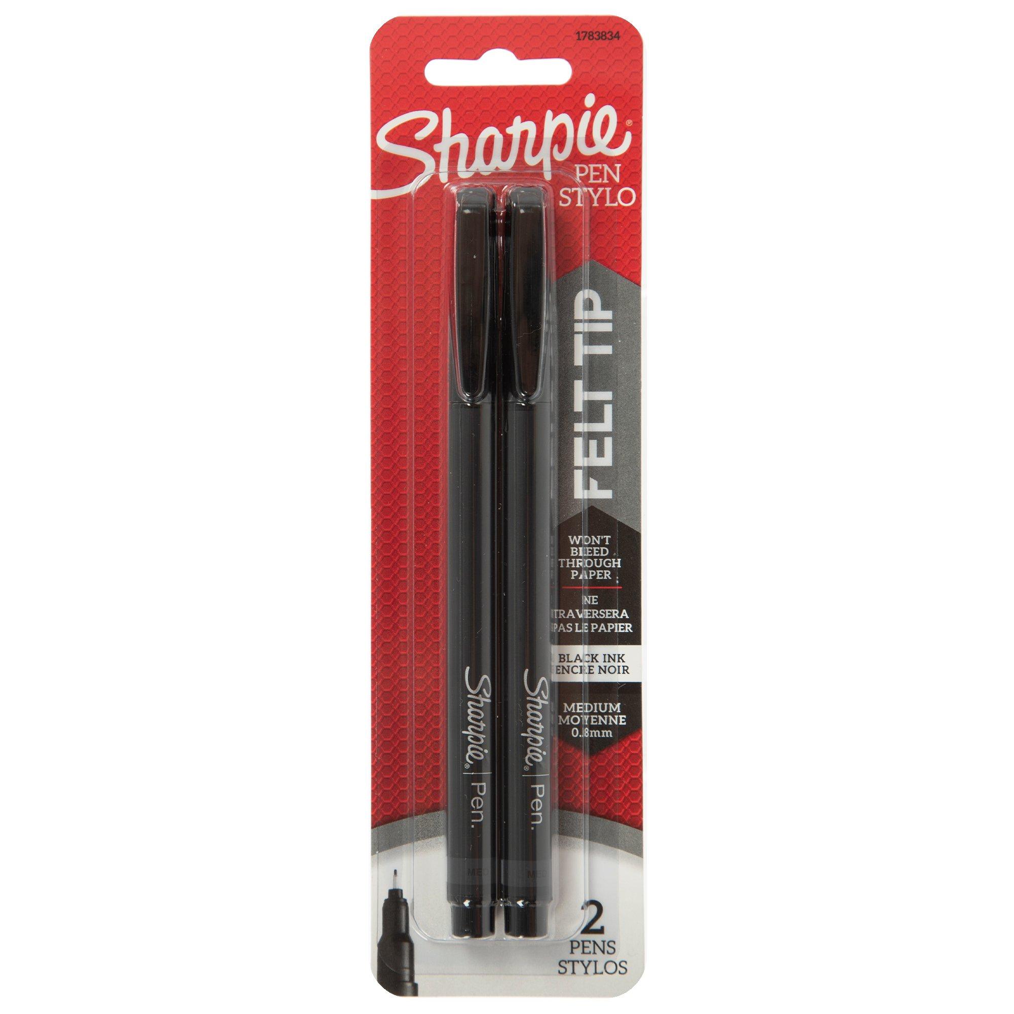 Black Sharpie Pens - 2 Piece Set