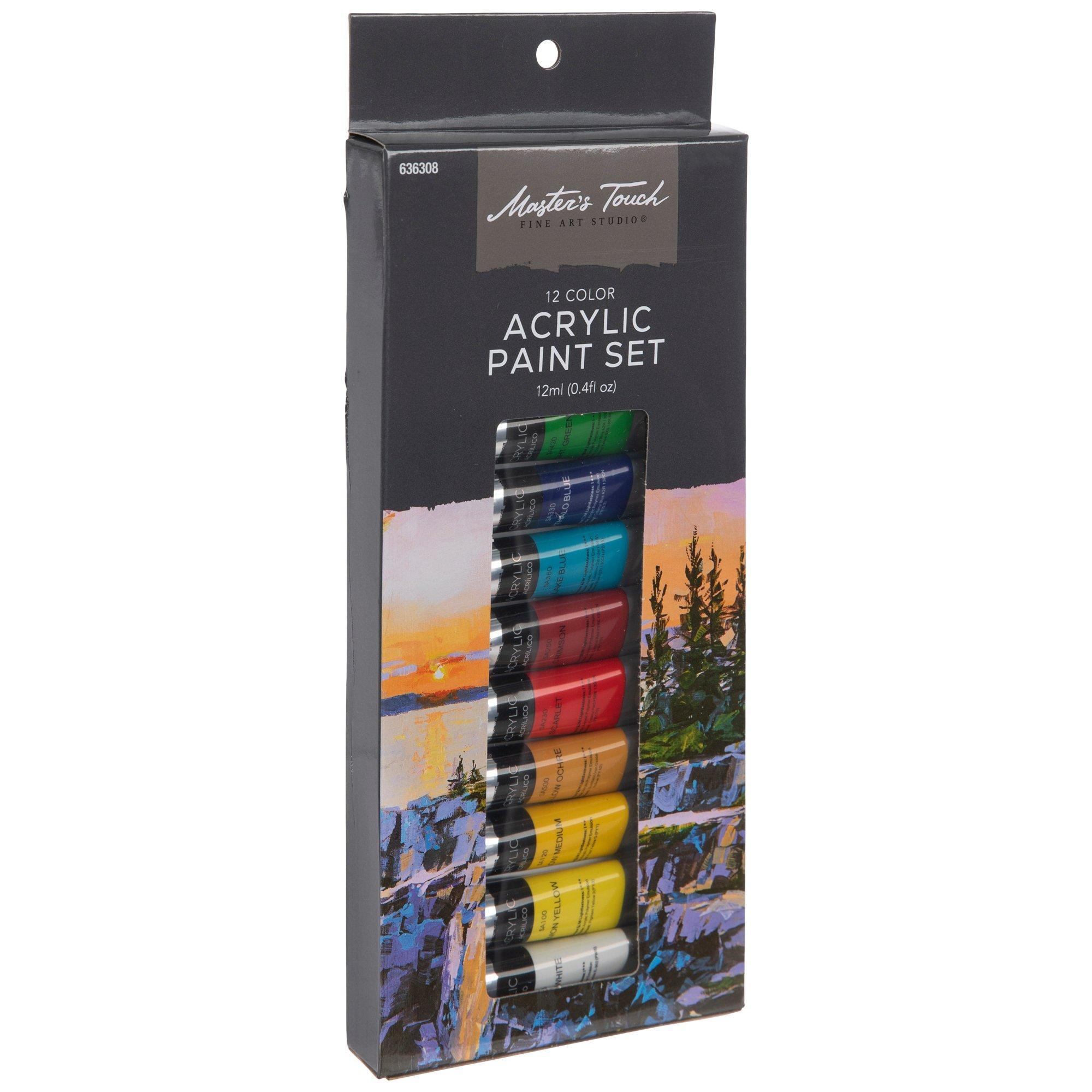 Acrylic Paint - 12 Piece Set