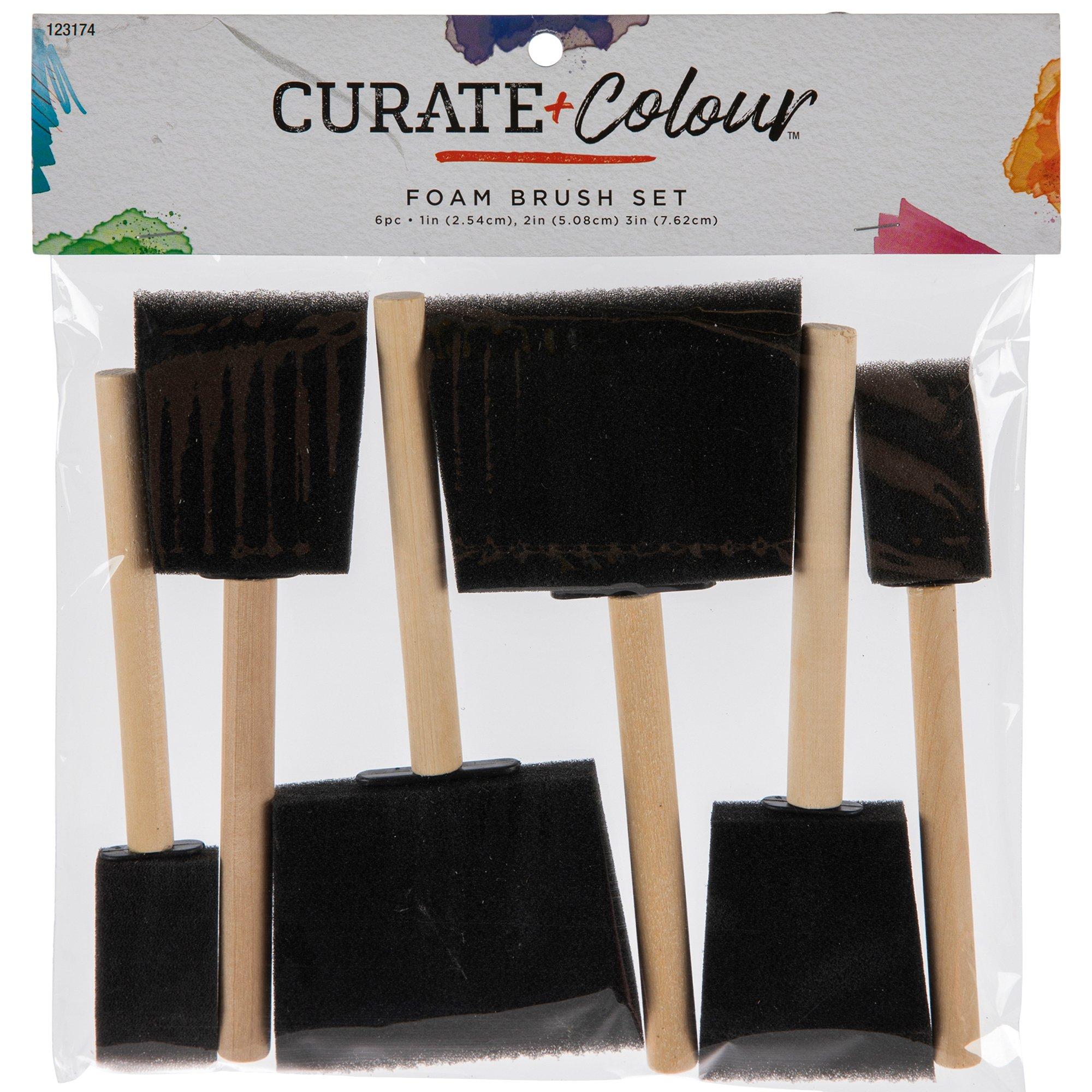 Foam Brushes - 6 Piece Set