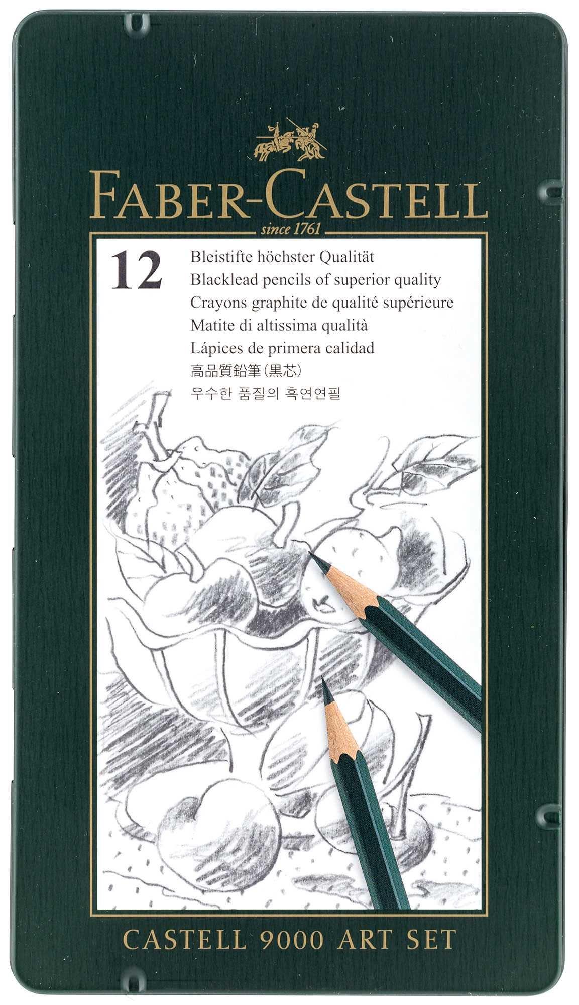 Castell 9000 Graphite Pencils - 12 Piece Set