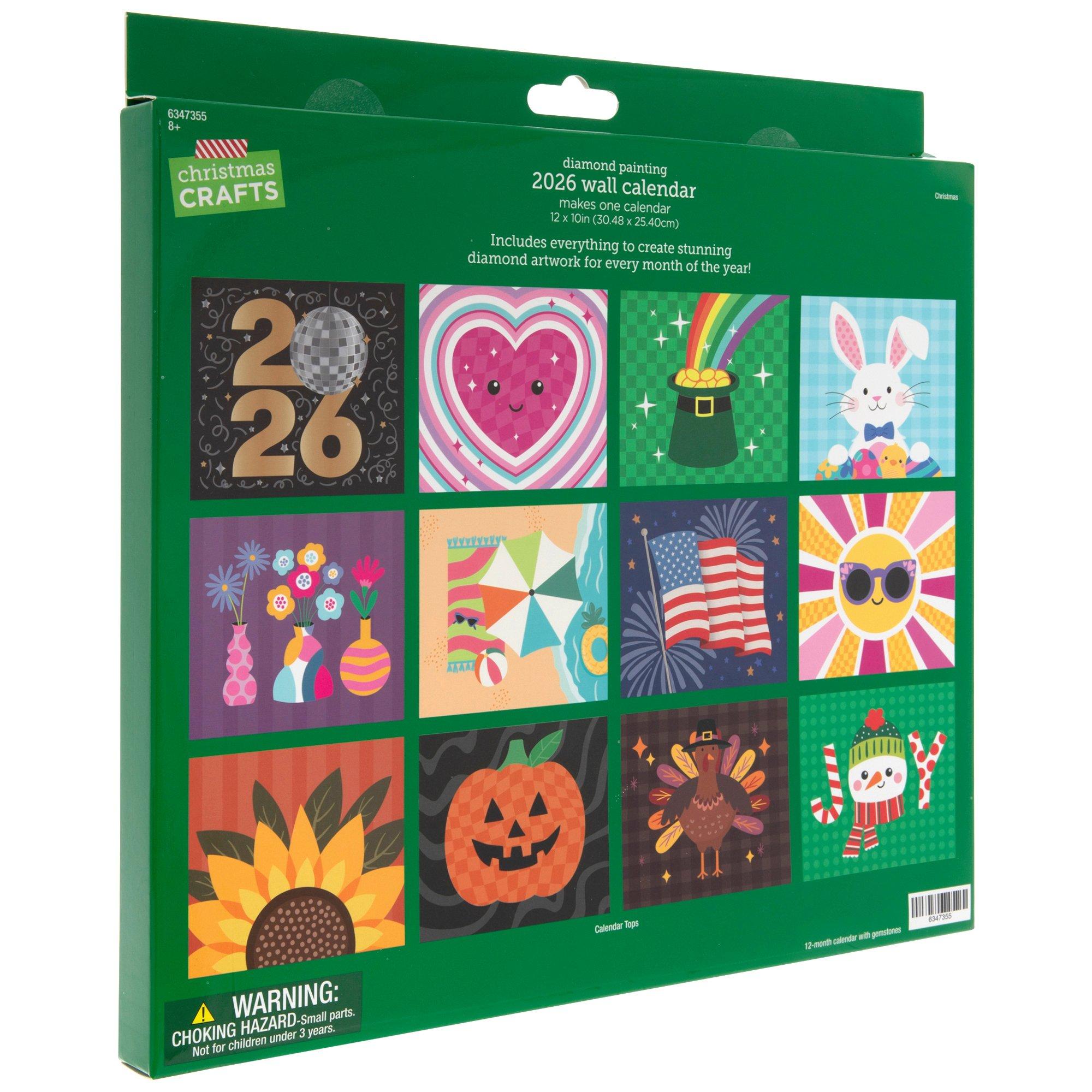 2026 Wall Calendar Diamond Painting Kit