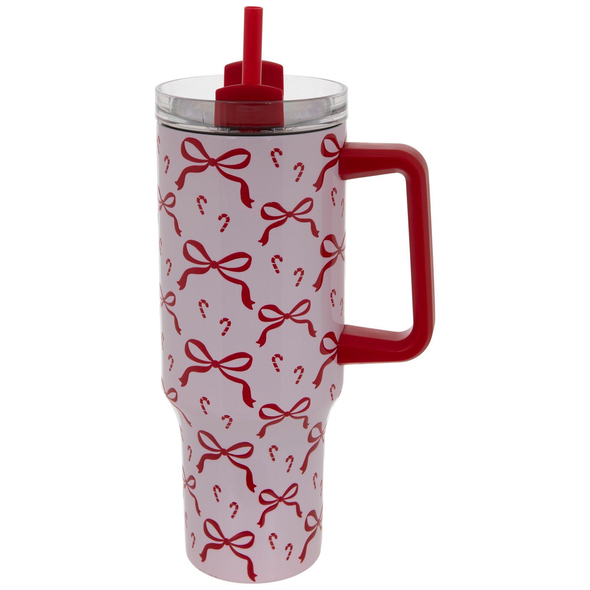 Bows & Candy Canes Stainless Steel Tumbler