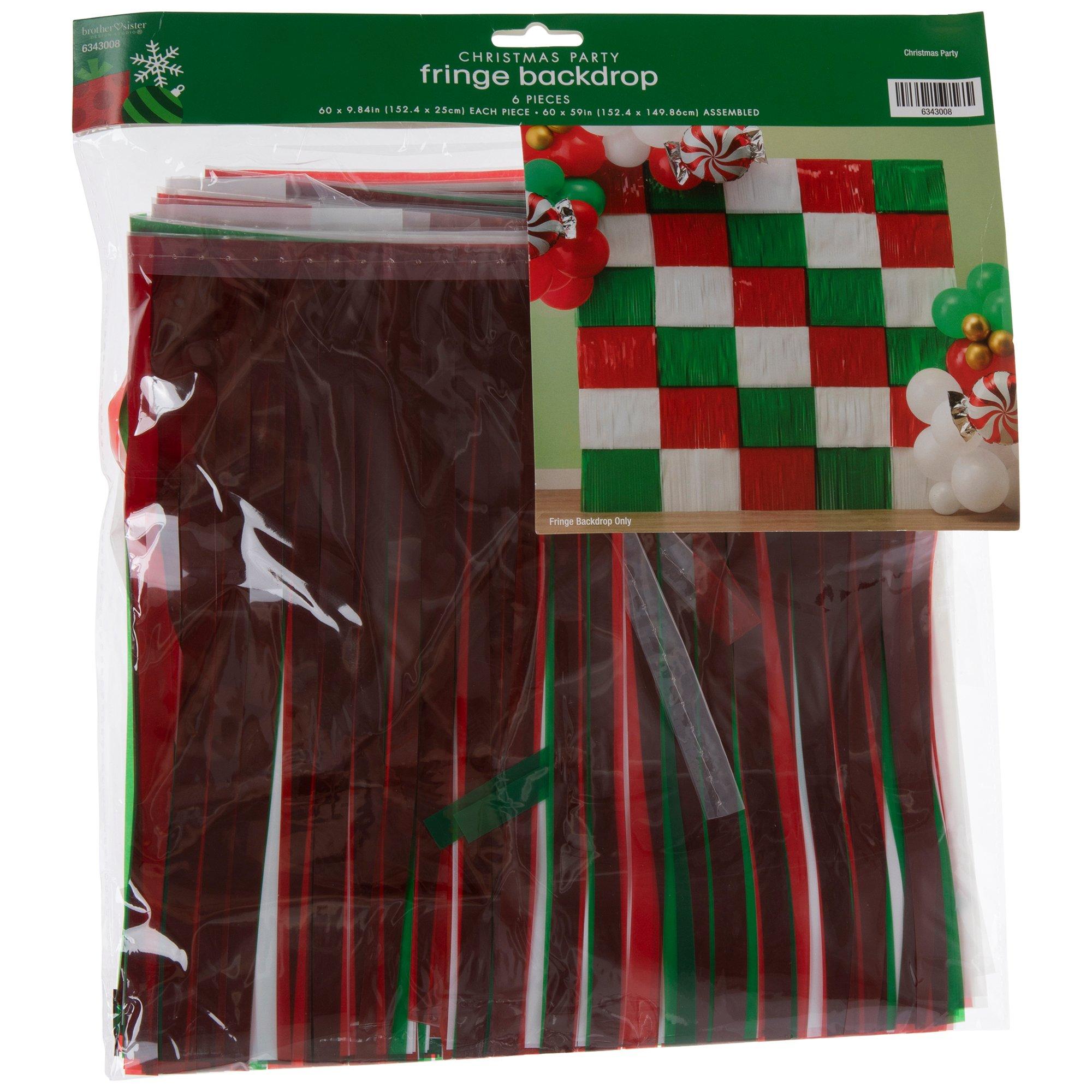 Checkered Christmas Photo Backdrop