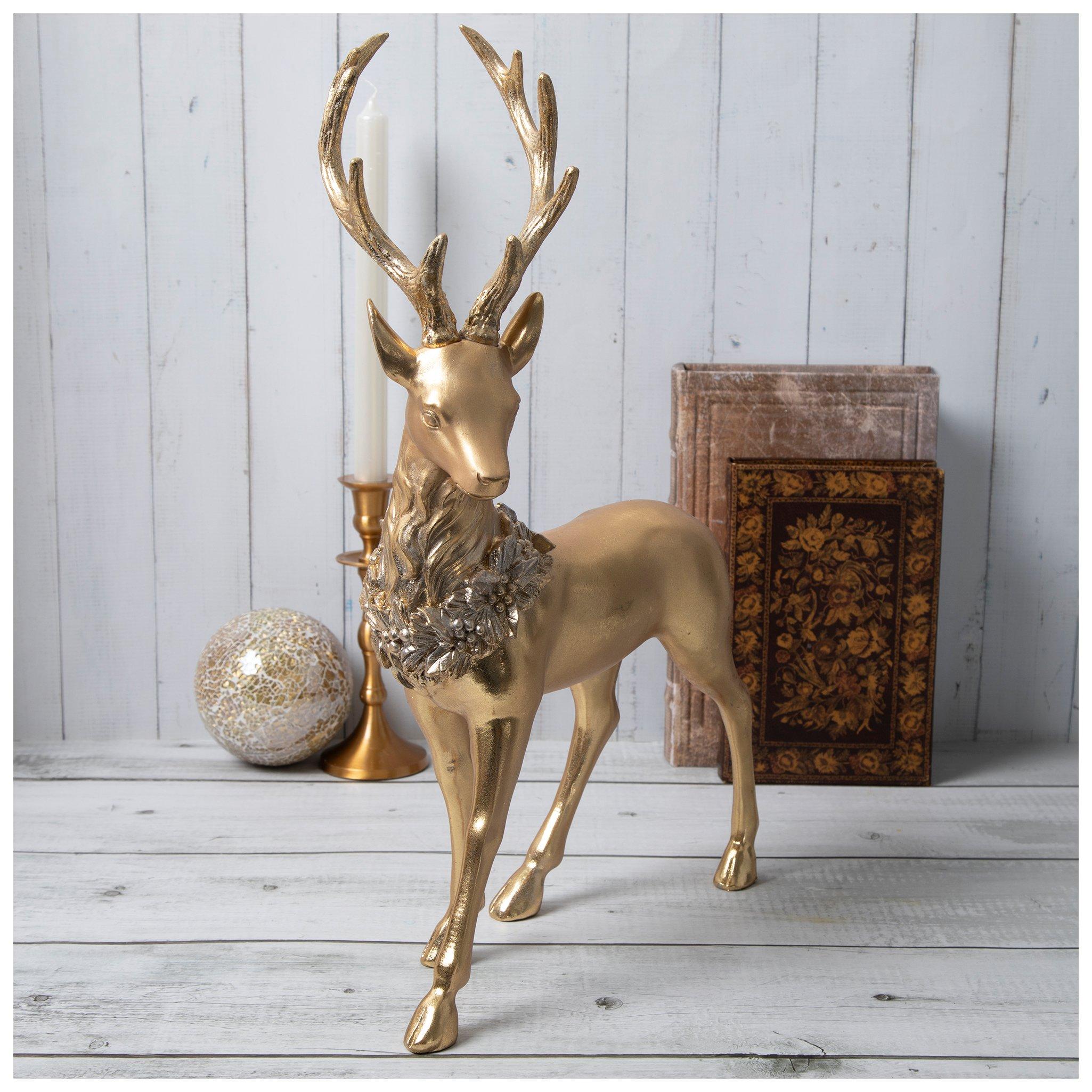 Metallic Gold Standing Reindeer - Hobby Lobby