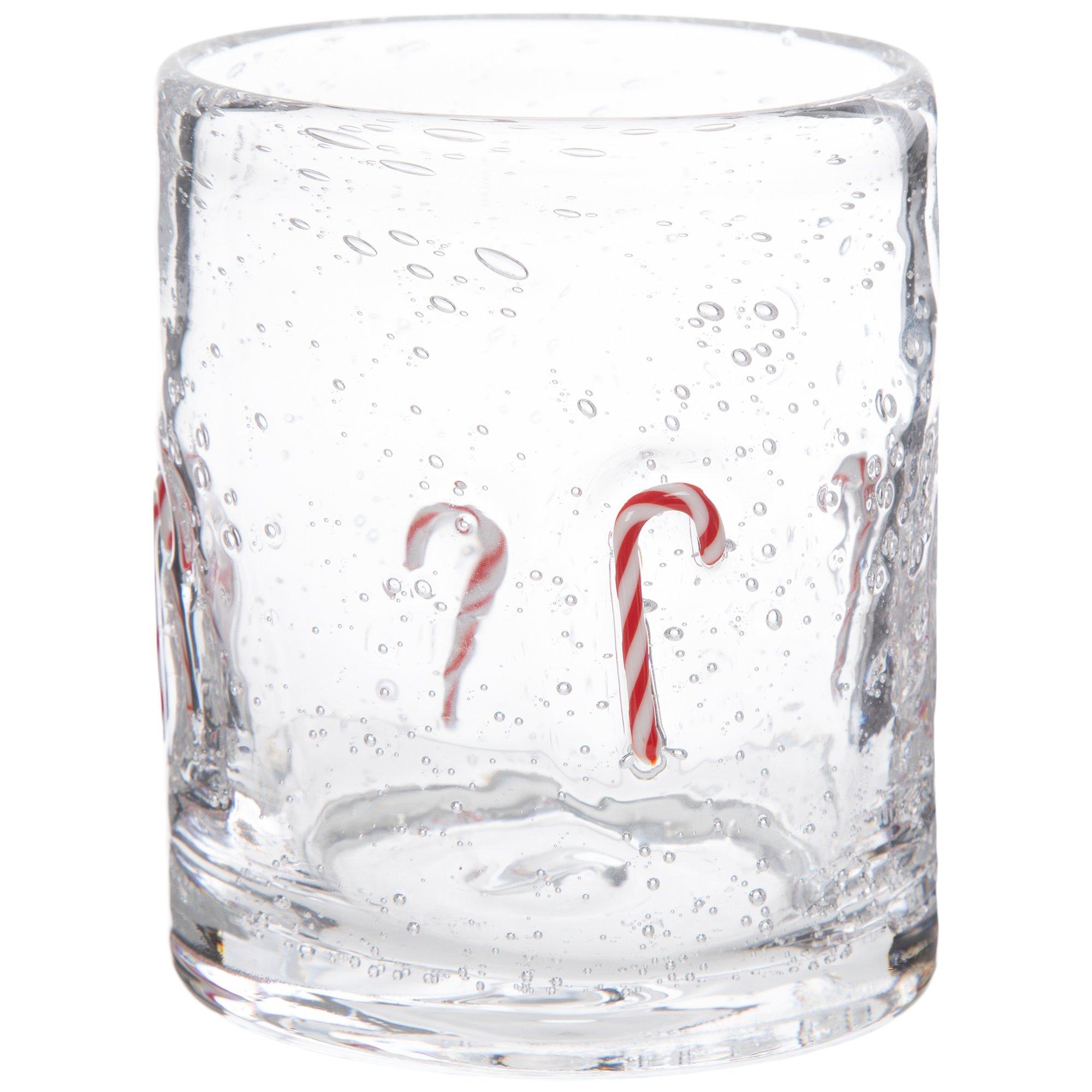 Bubble Candy Cane Icon Glass