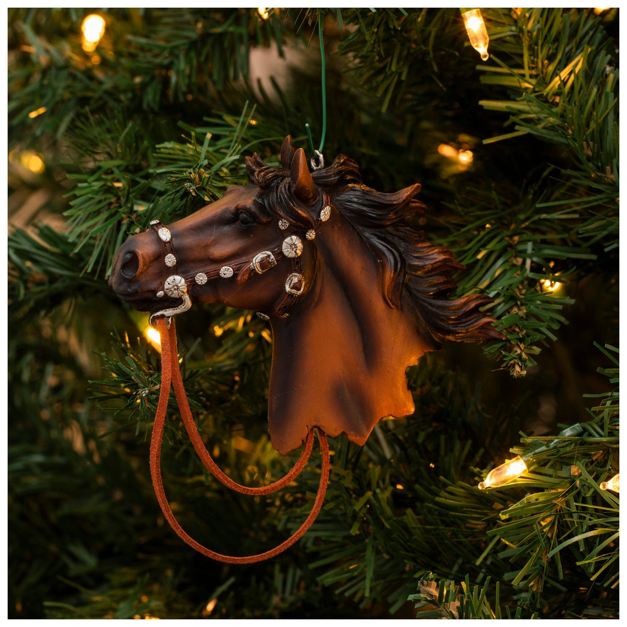 Horse Head Ornament Black - Hobby Lobby