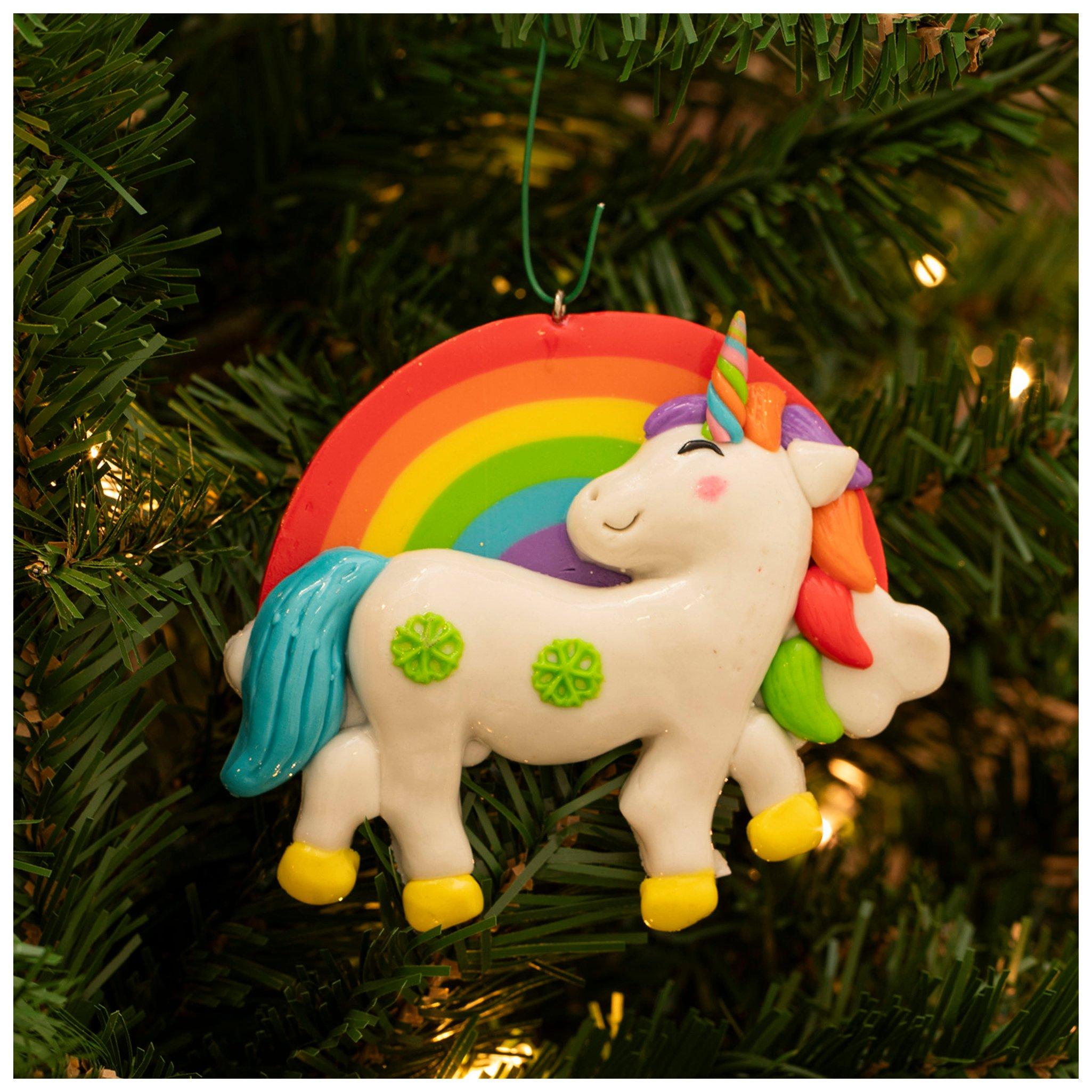 Rainbow & Unicorn Ornament - Hobby Lobby