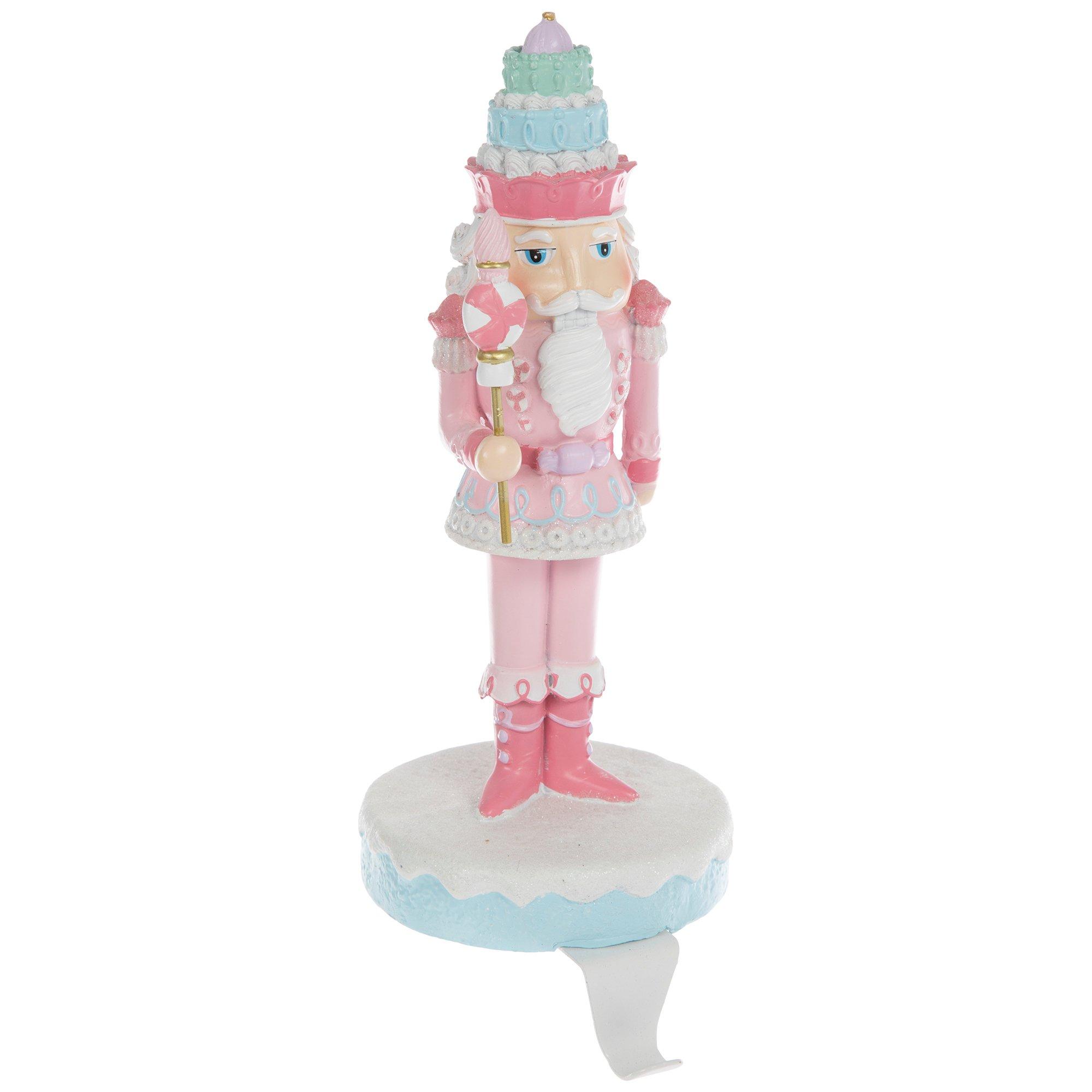 Pink Nutcracker Stocking Holder
