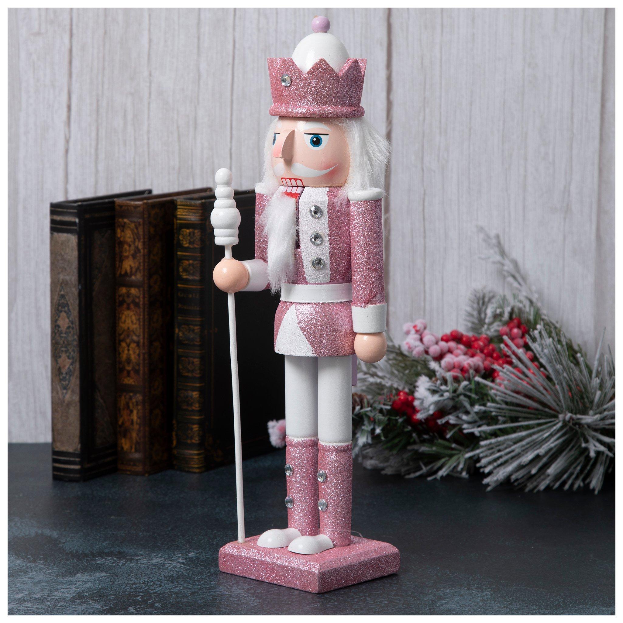 Pink Glitter Nutcracker