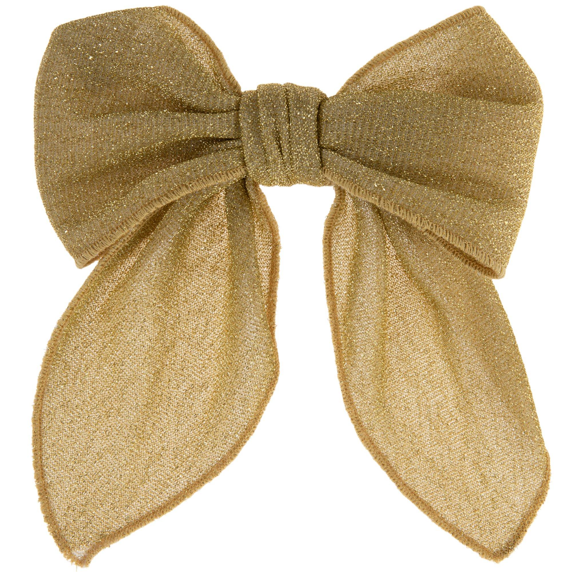 Metallic Bow Hair Clip