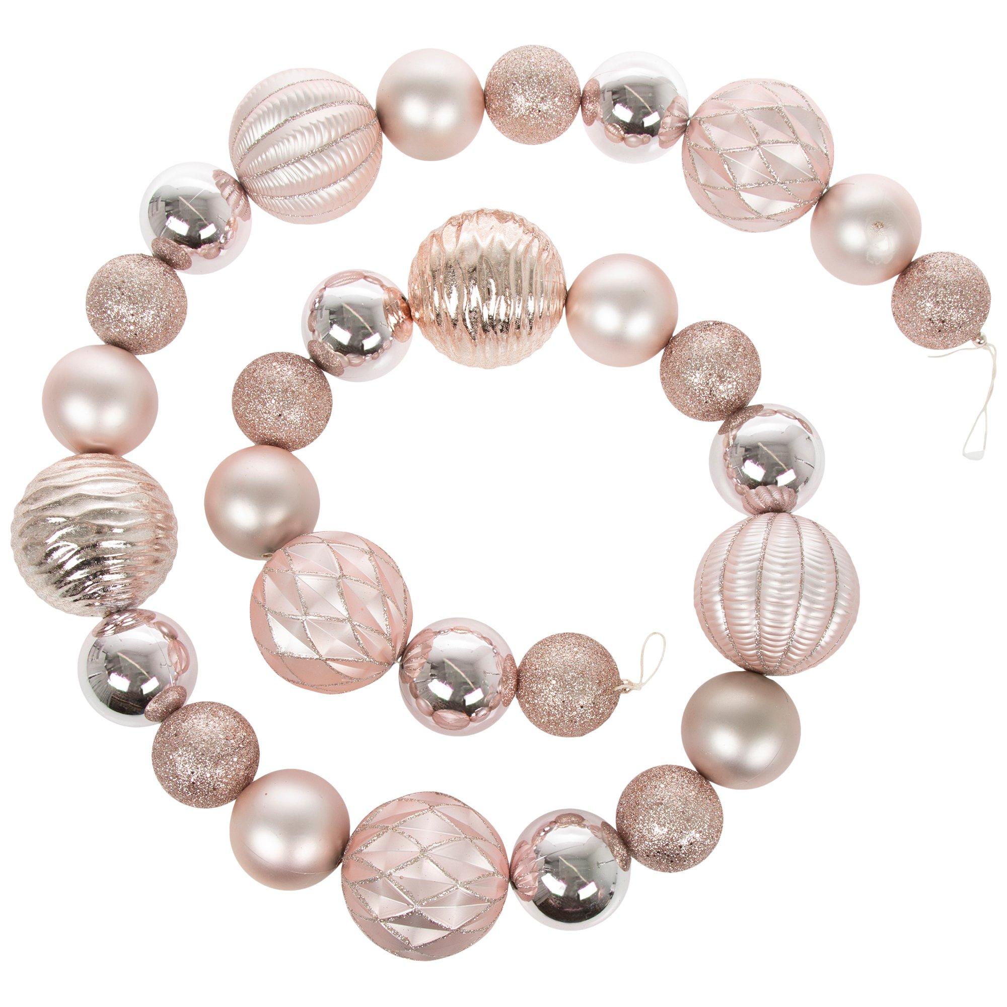 Ball Ornament Garland Red