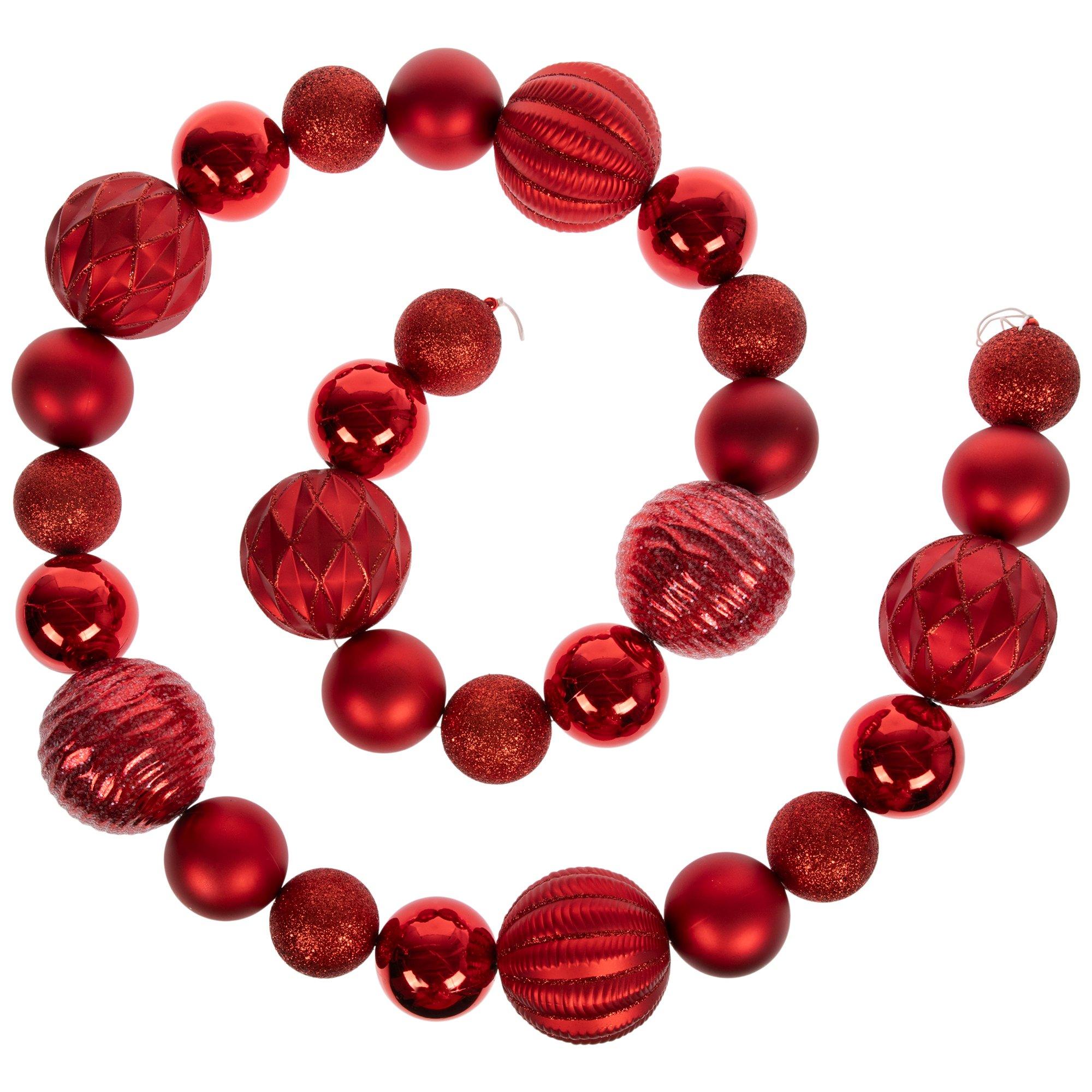 Ball Ornament Garland Gold 3 Ball Ornament Garland Gold