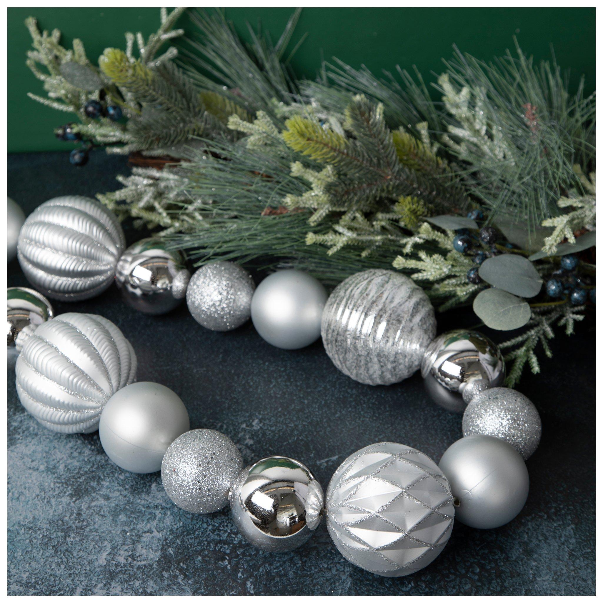 Ball Ornament Garland Gold 4 Ball Ornament Garland Gold