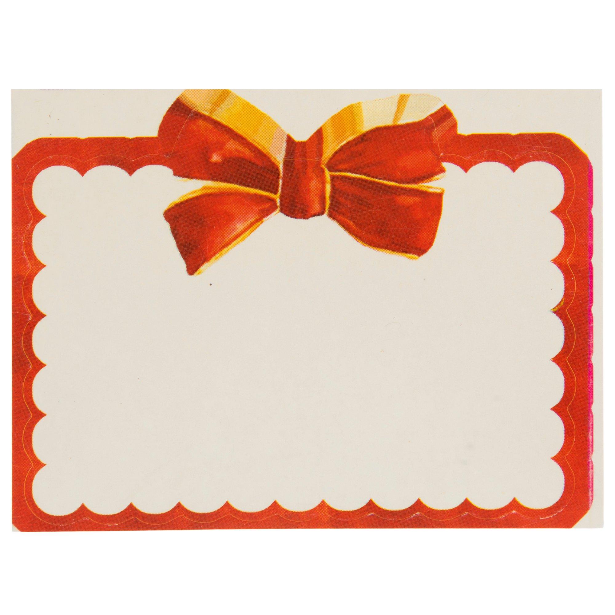 Red Bow Wrapping Sticker Red Bow Gift Tag Stickers - Hobby Lobby