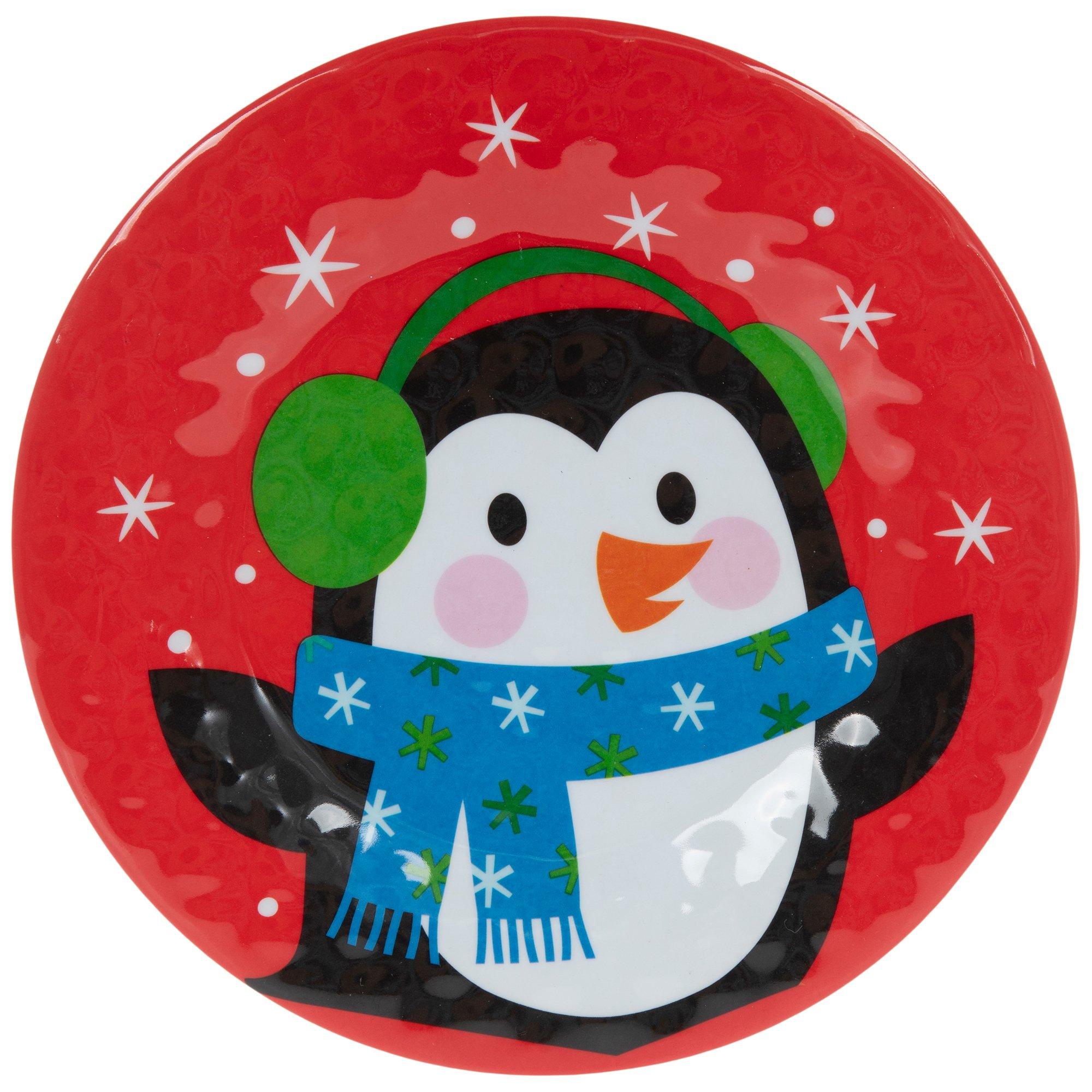 Spring Penguin Red Red Penguin Plate - Hobby Lobby