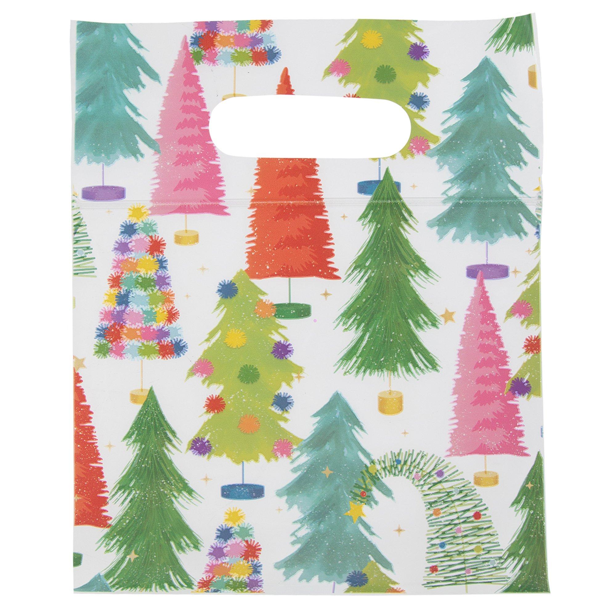 Bright Christmas Trees Zipper Bags