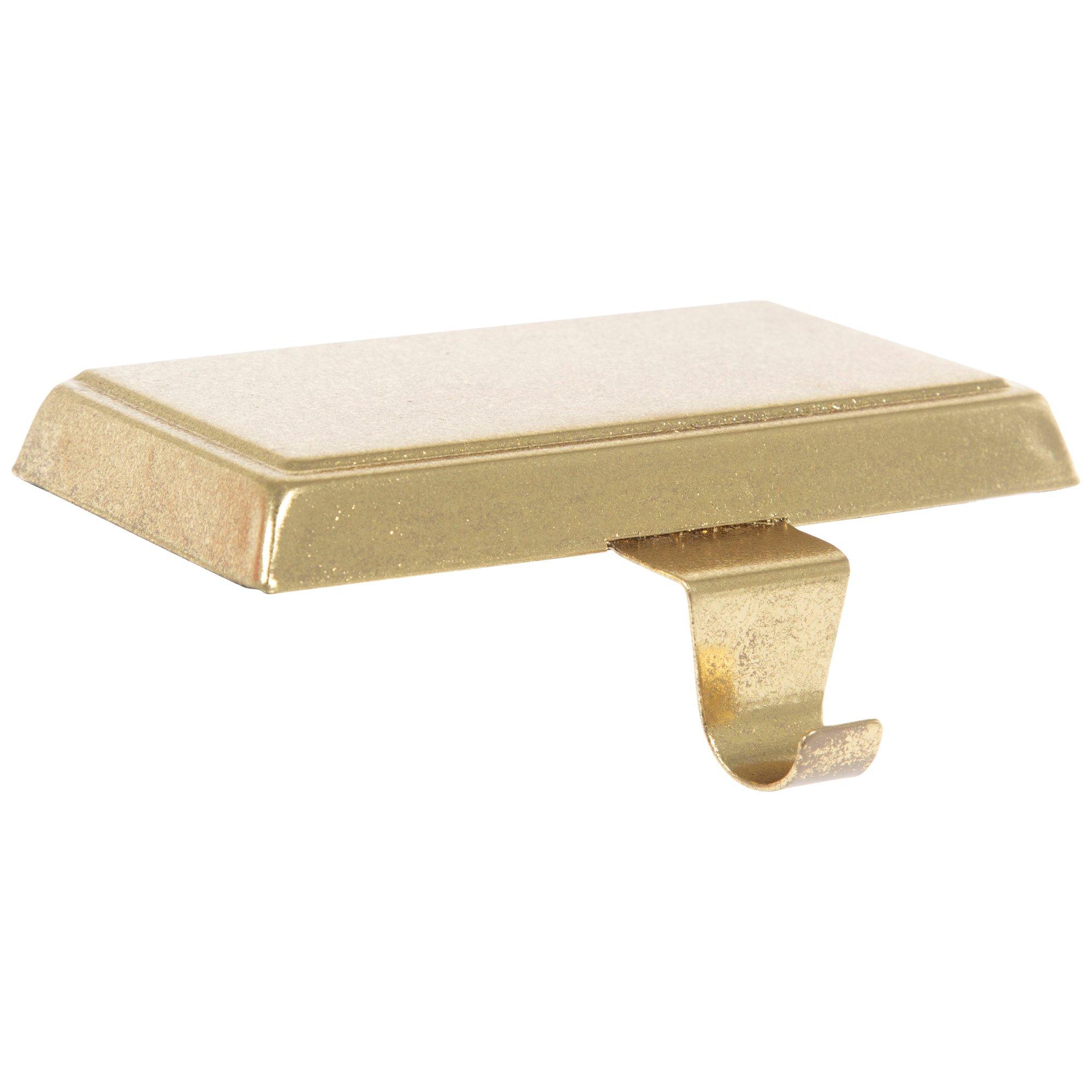 Beveled Metal Stocking Holders Silver