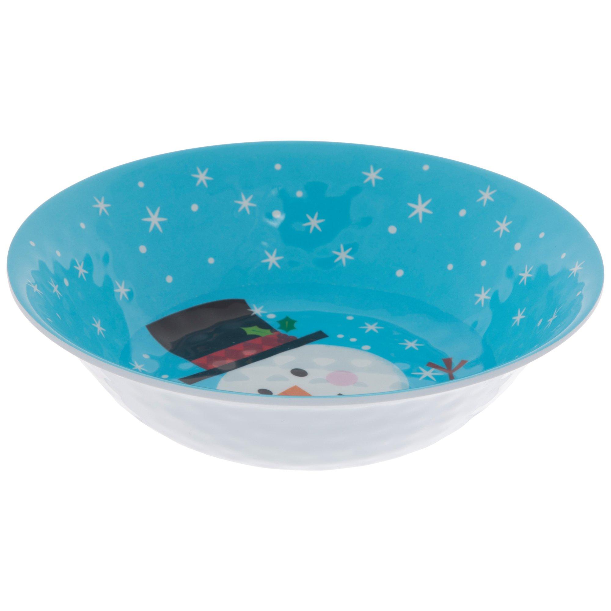 Blue Snowman Bowl