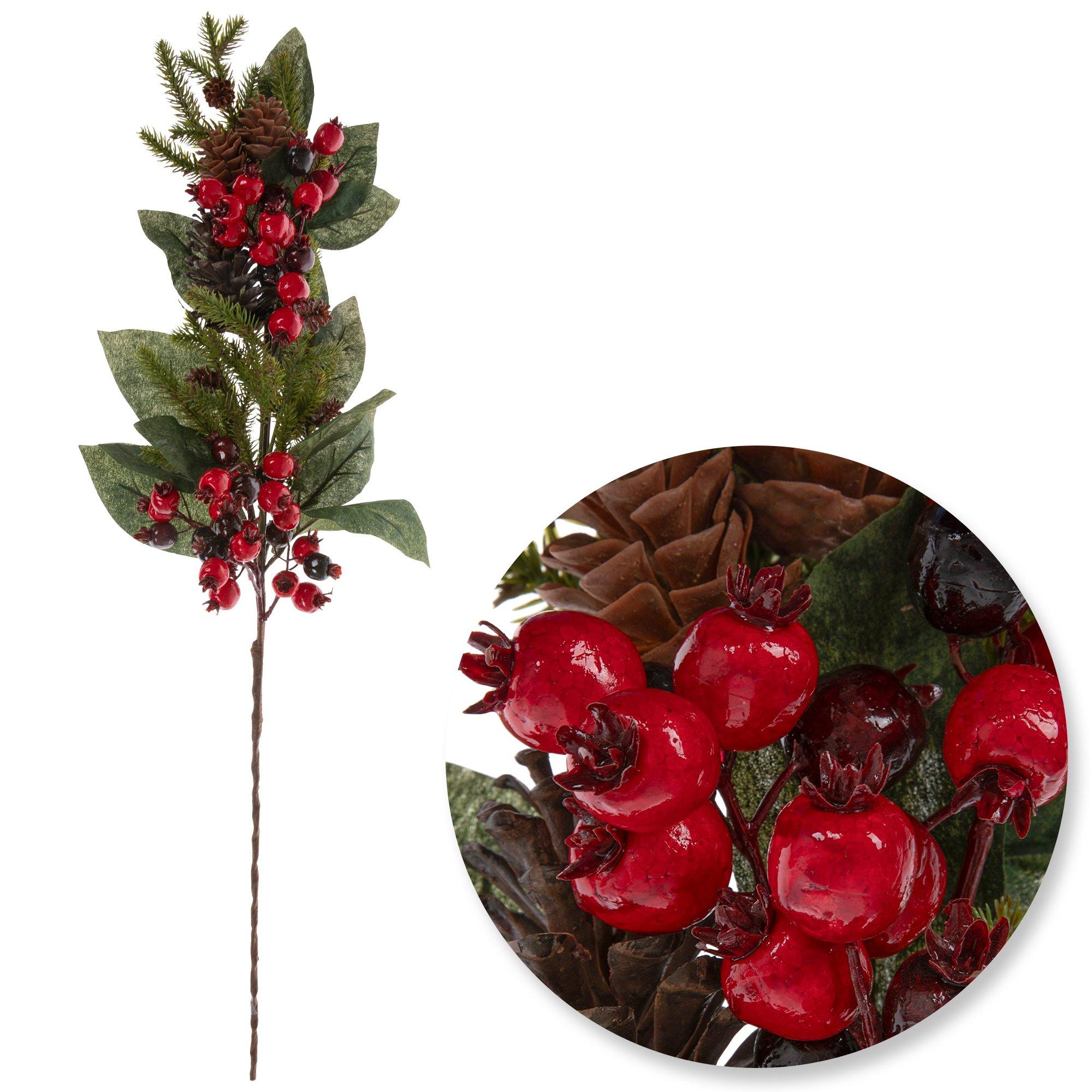 Berry & Pine Branch