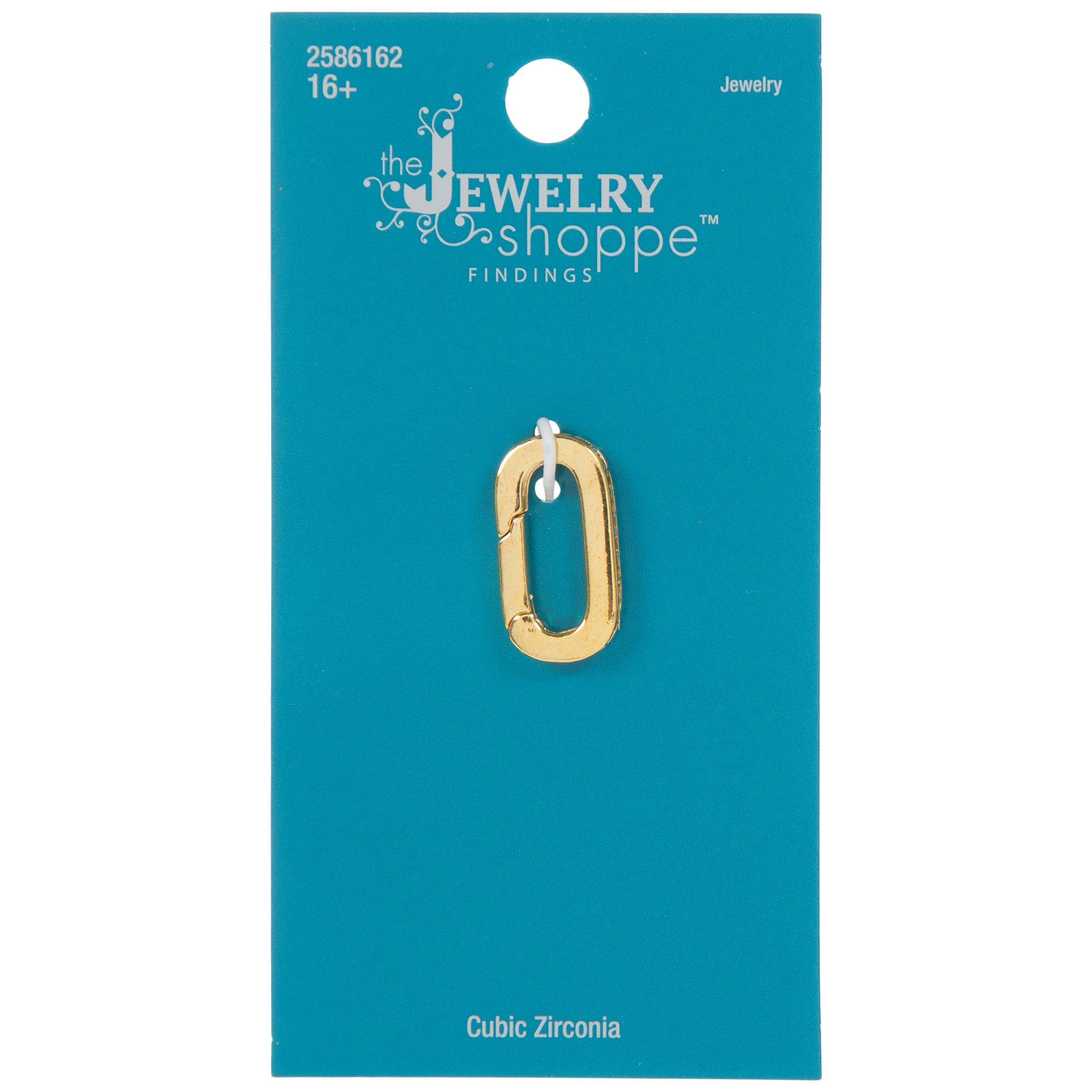 Oval Cubic Zirconia Spring Gate Ring