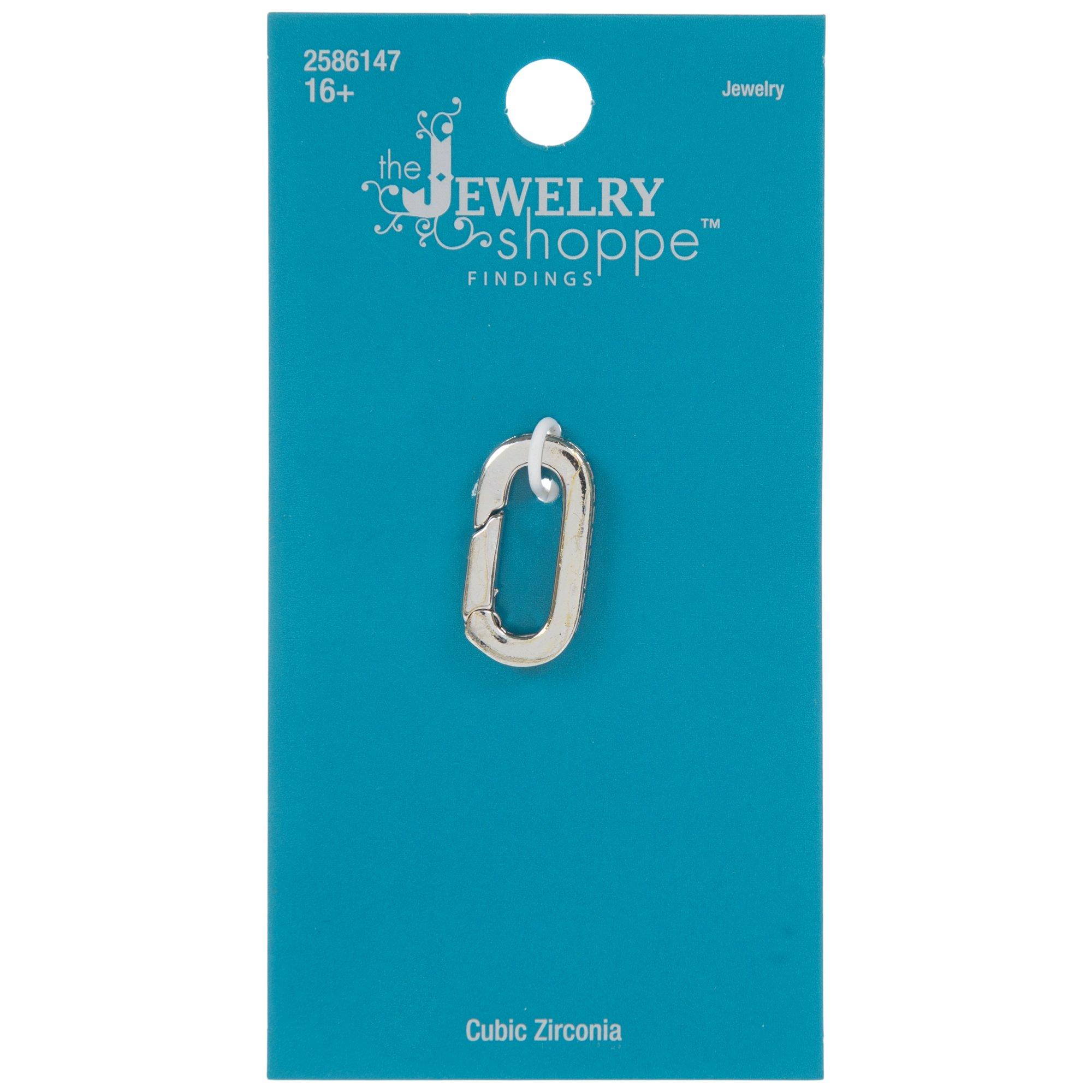 Oval Cubic Zirconia Spring Gate Ring