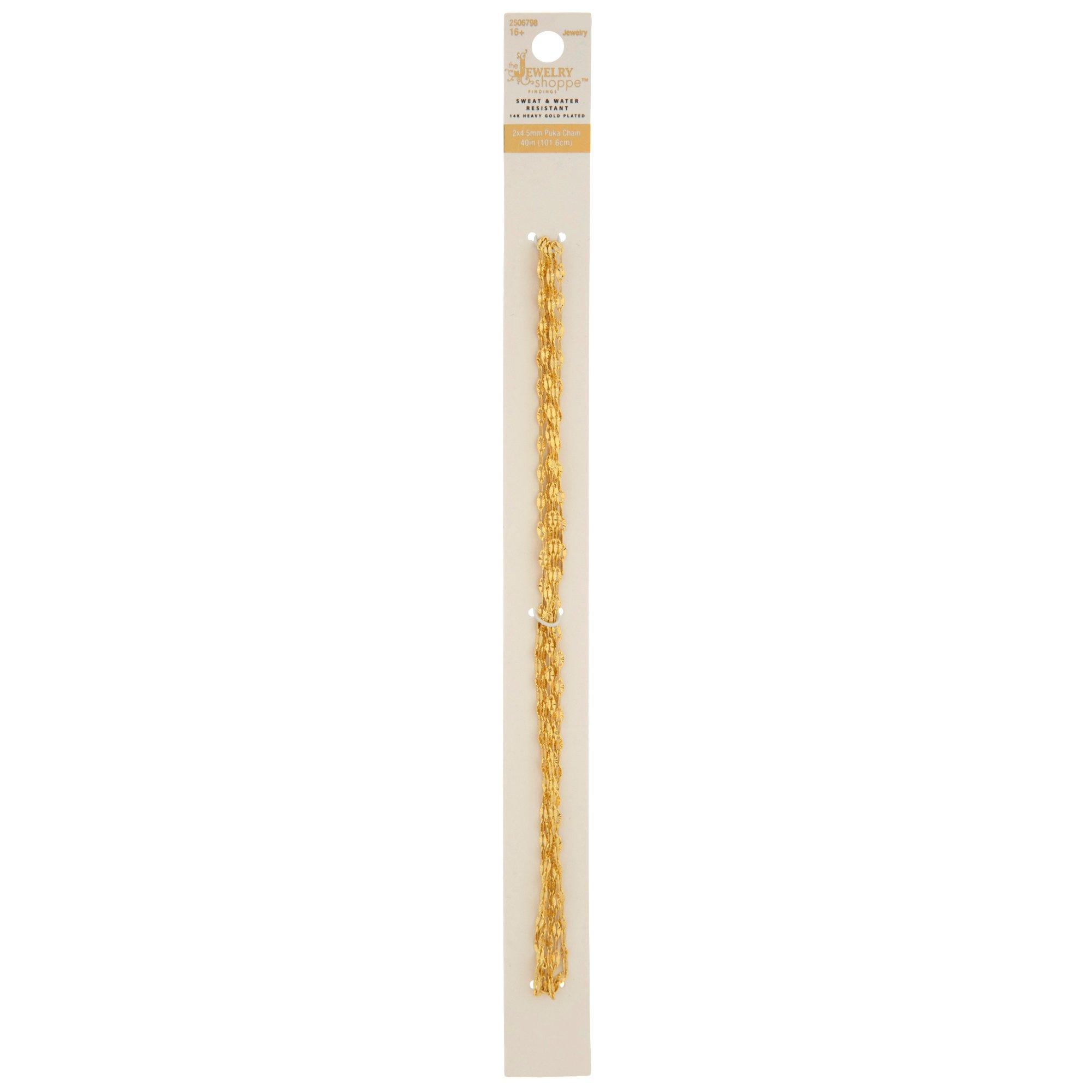 14K Gold Plated Puka Shape Chain