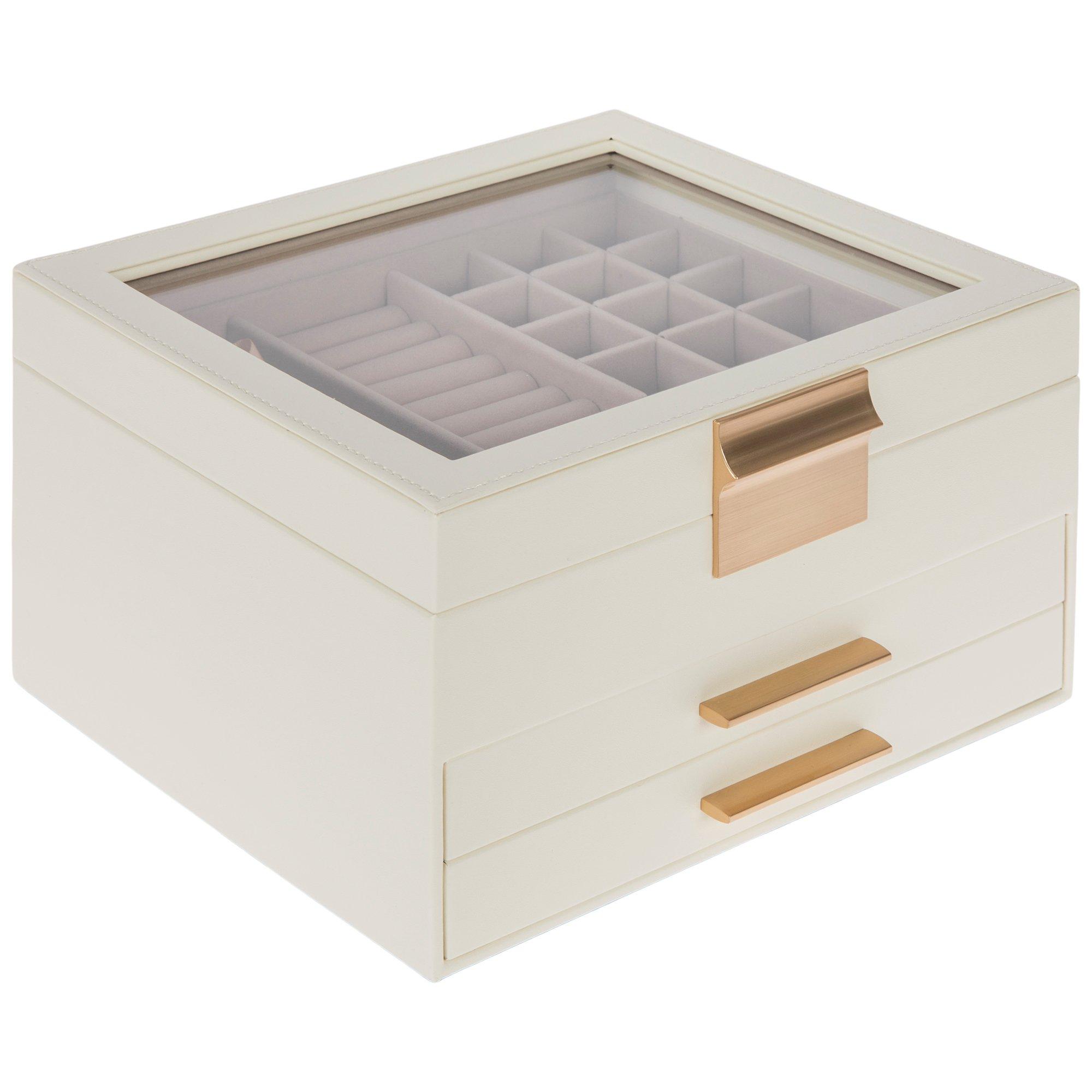 3-Layer White Jewelry Box