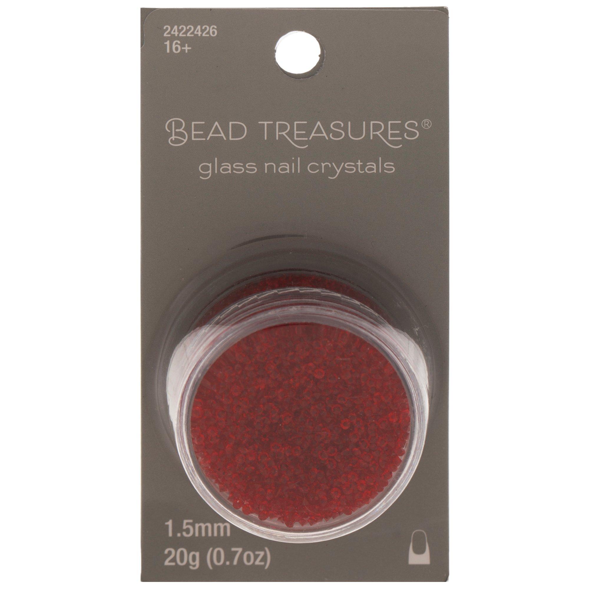 Bicone Glass Nail Crystals Crystal Ab