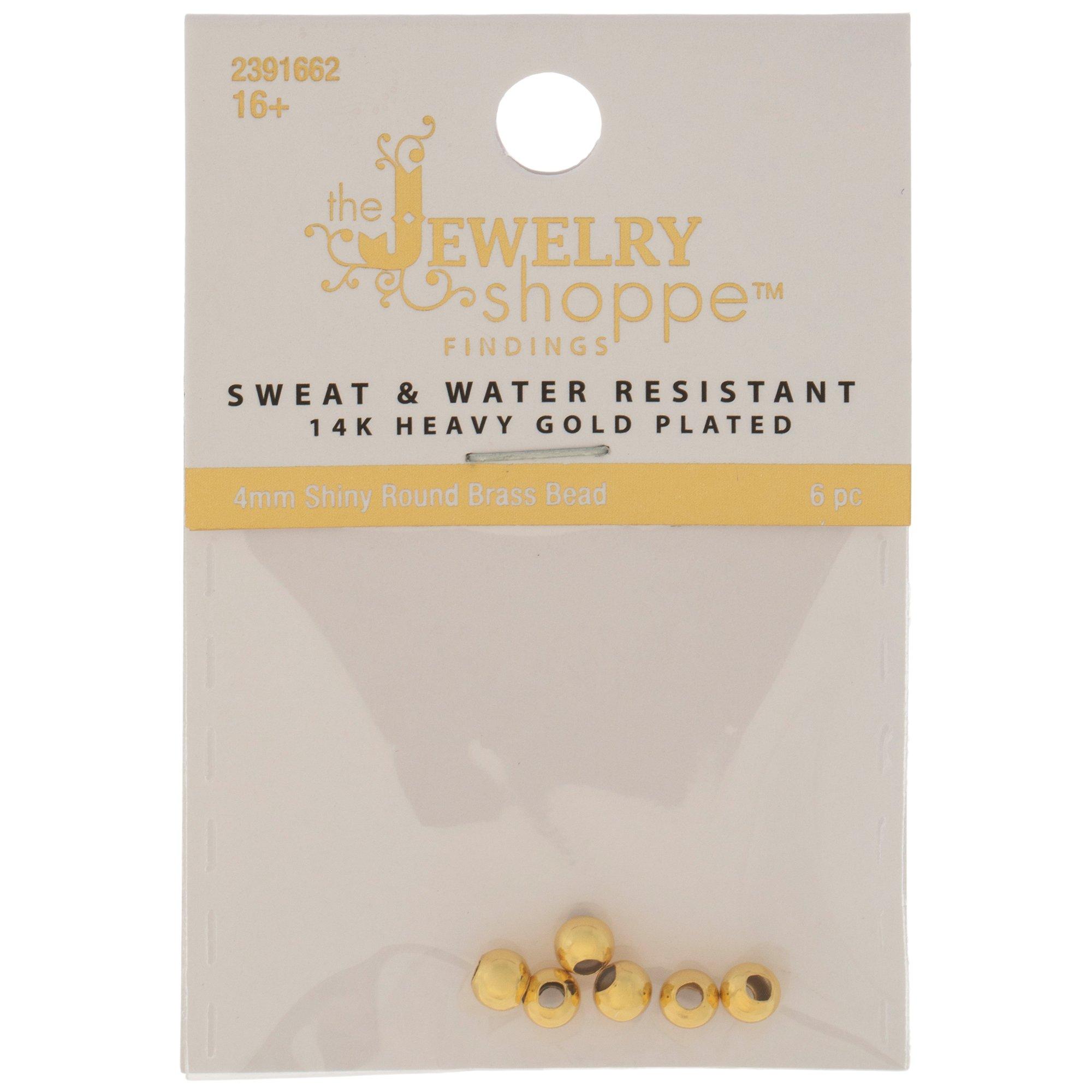 14K Heavy Gold Plated Round Beads